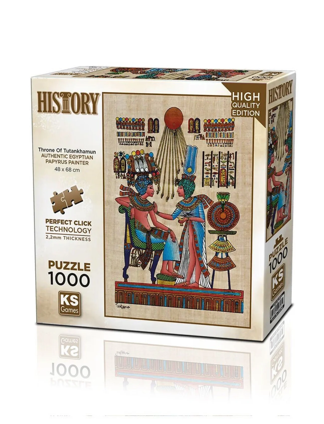 20743 PUZZLE 1000 PAPİRUS THRONE OF TUTANKHAMUN
