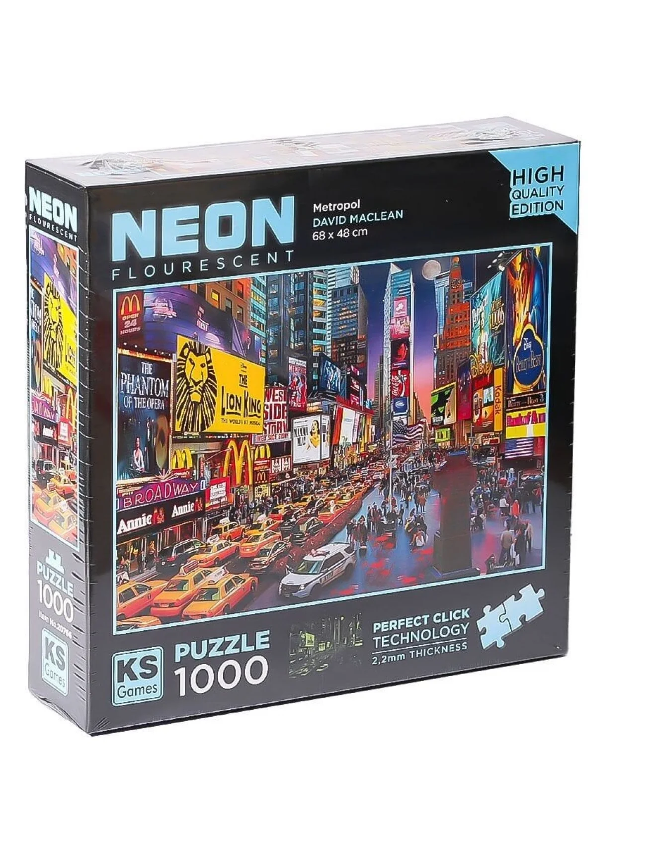 20766 Neon Metropol 1000 Parça Puzzle -KS Puzzle