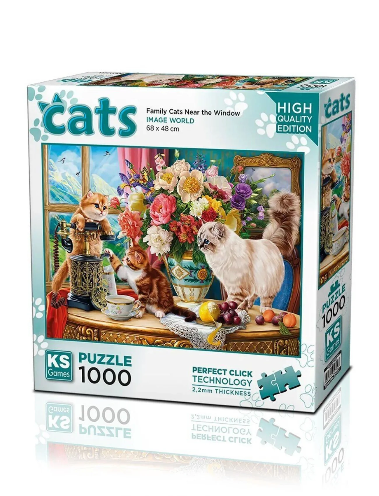 20794 PUZZLE 1000 FAMİLY CATS NEAR THE WİNDOW
