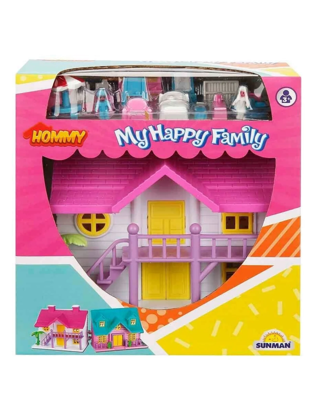 2080 Happy Family Villa Oyun Seti 18 Parça
