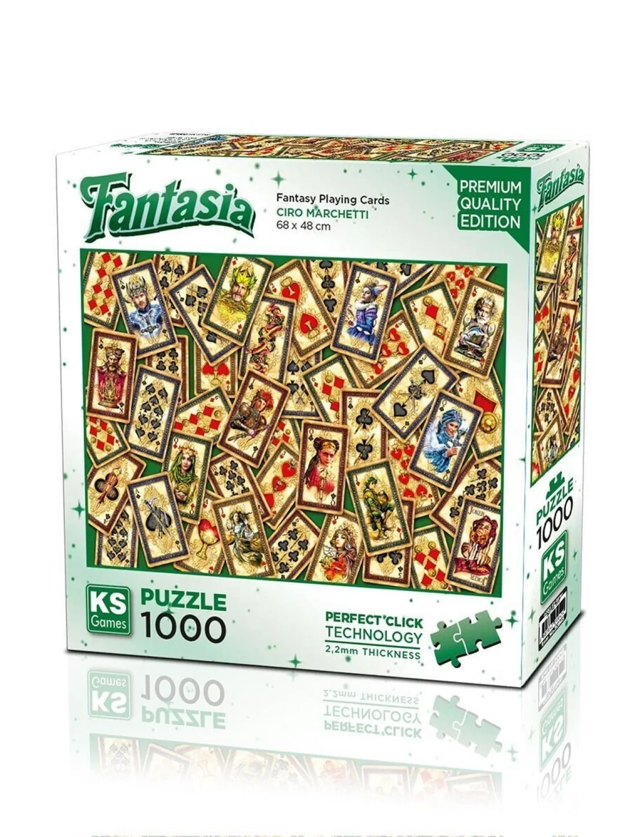 20845  PUZZLE 1000 Fantasy Playing Cards