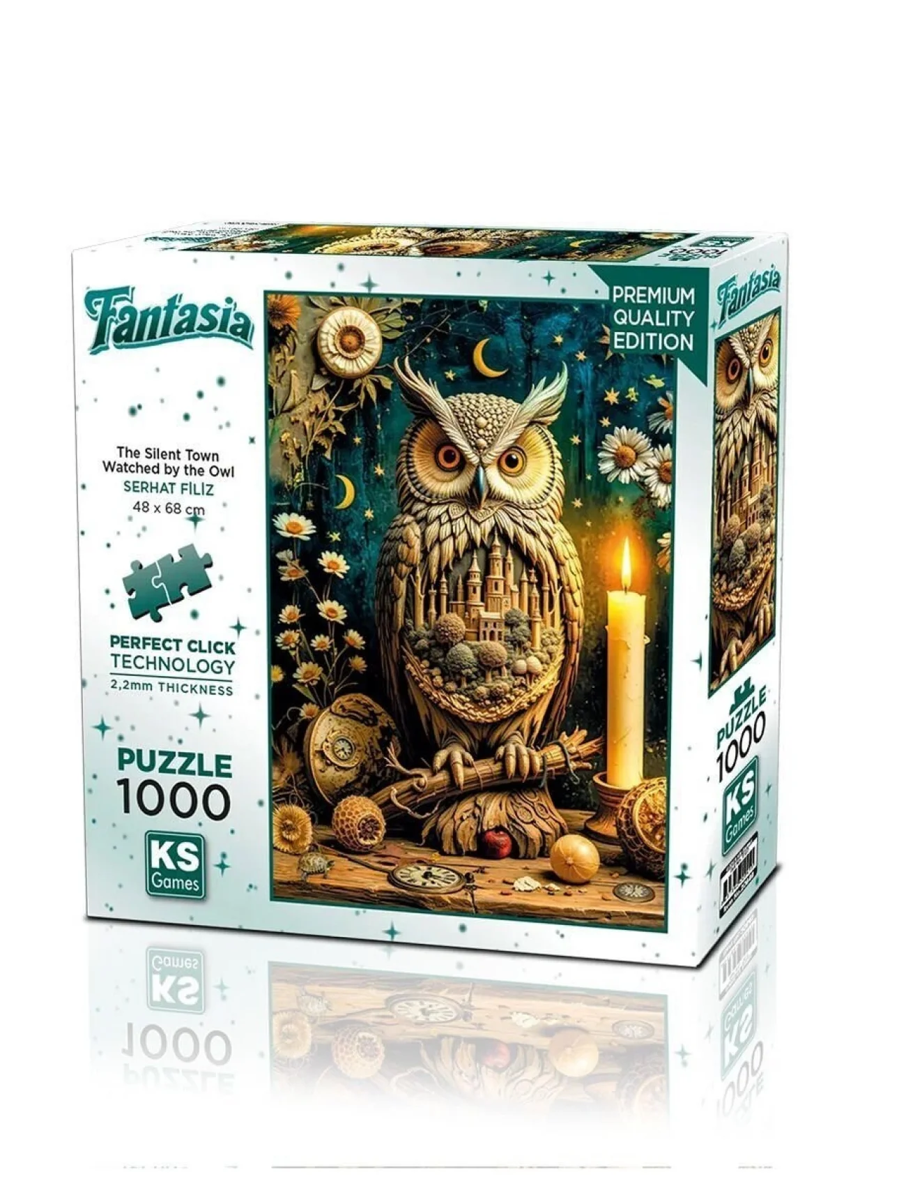 20849 PUZZLE 1000 The Silent Town Watched by the Owl