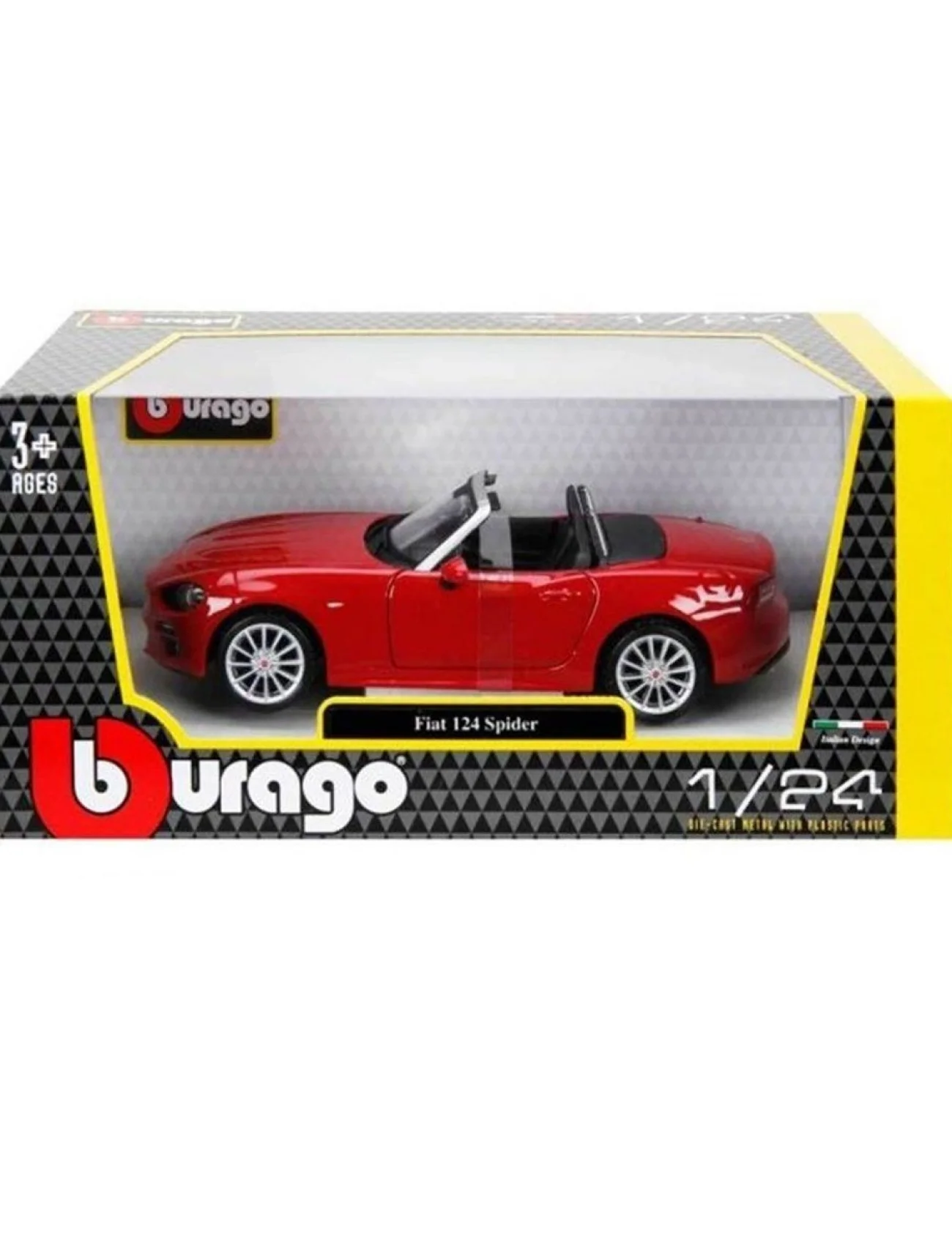 21083 Burago 1:24 Fiat 124 Spider Model Araba