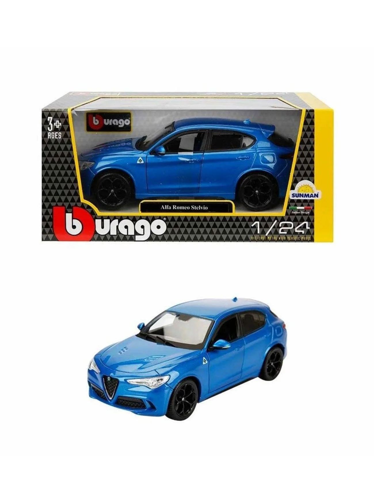 21086 1:24 Alfa Romeo Stelvio Model Araba -Sunman