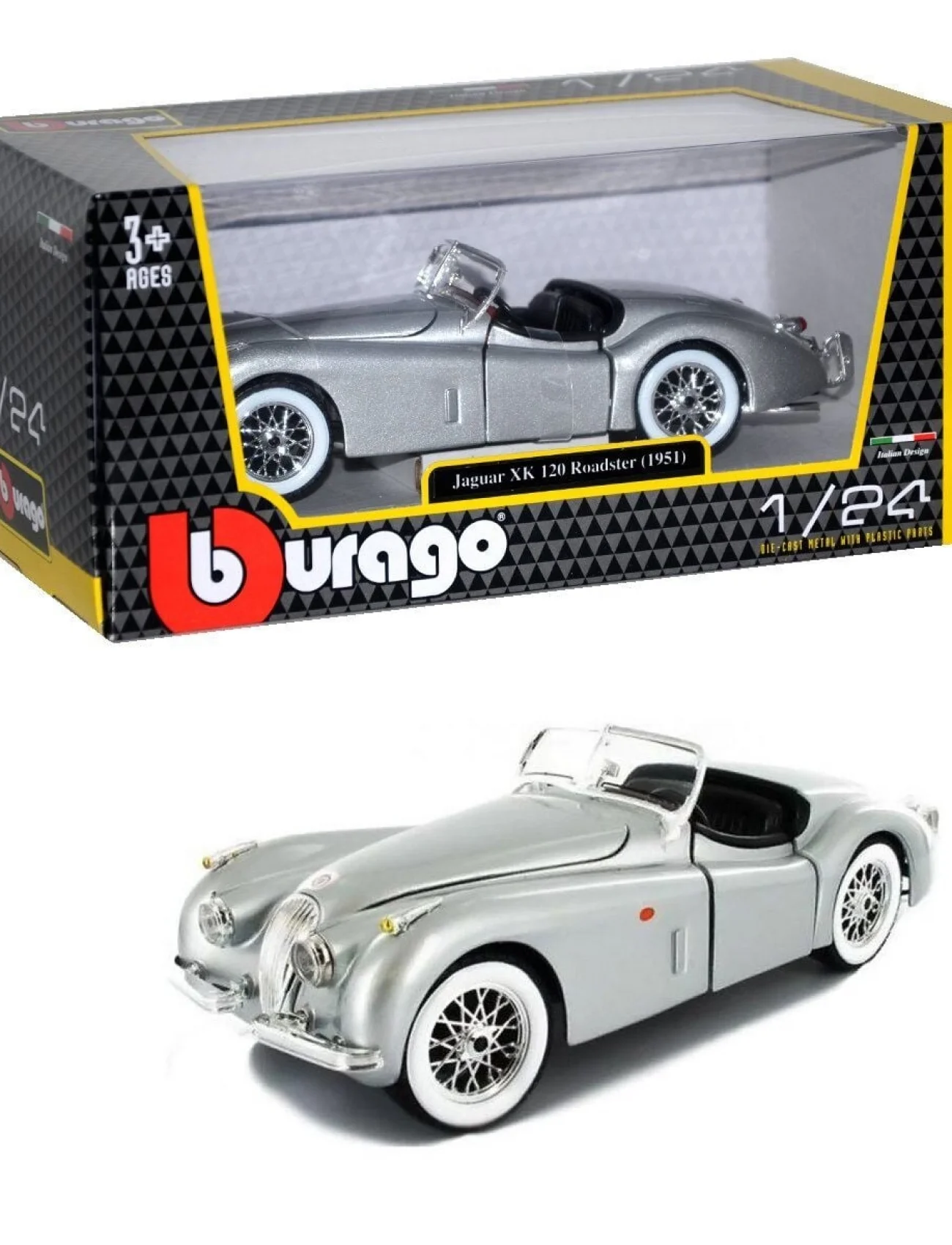 22018 1:24 Burago Jaguar Xk 120 Roadster