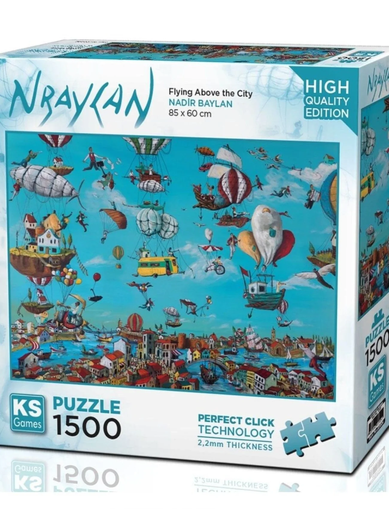 22024 Flying Above The City 1500 Parça Puzzle -KS Puzzle
