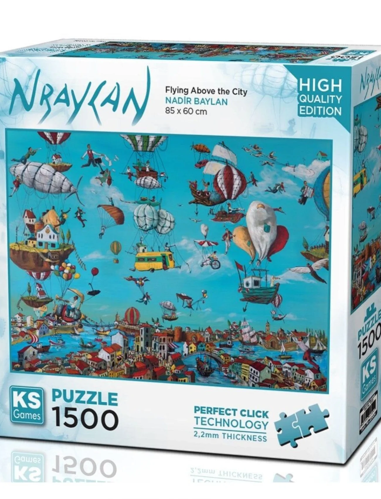 22024 Flying Above The City 1500 Parça Puzzle -KS Puzzle