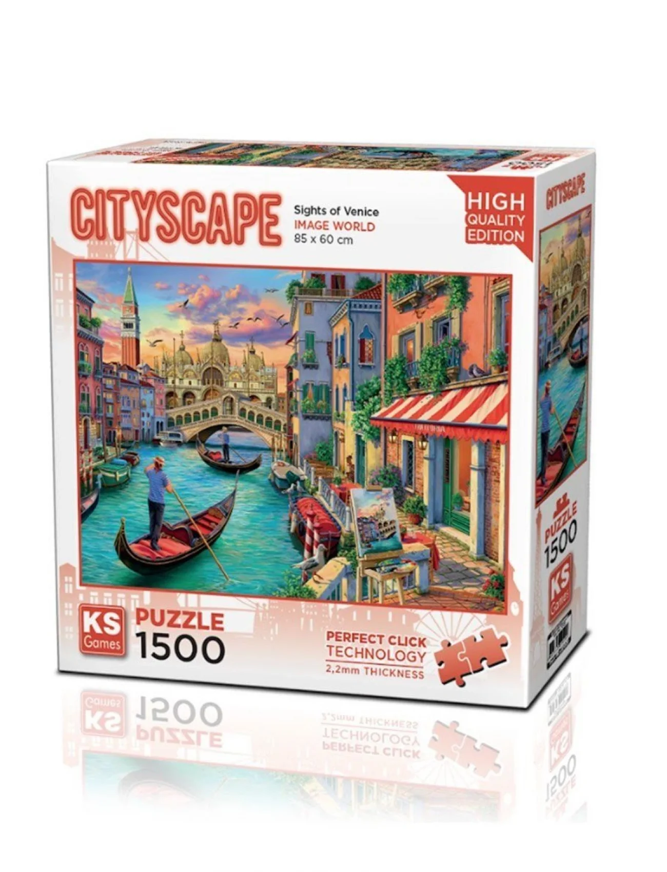 22029 Sights Of Venice 1500 Parça Puzzle -KS Puzzle