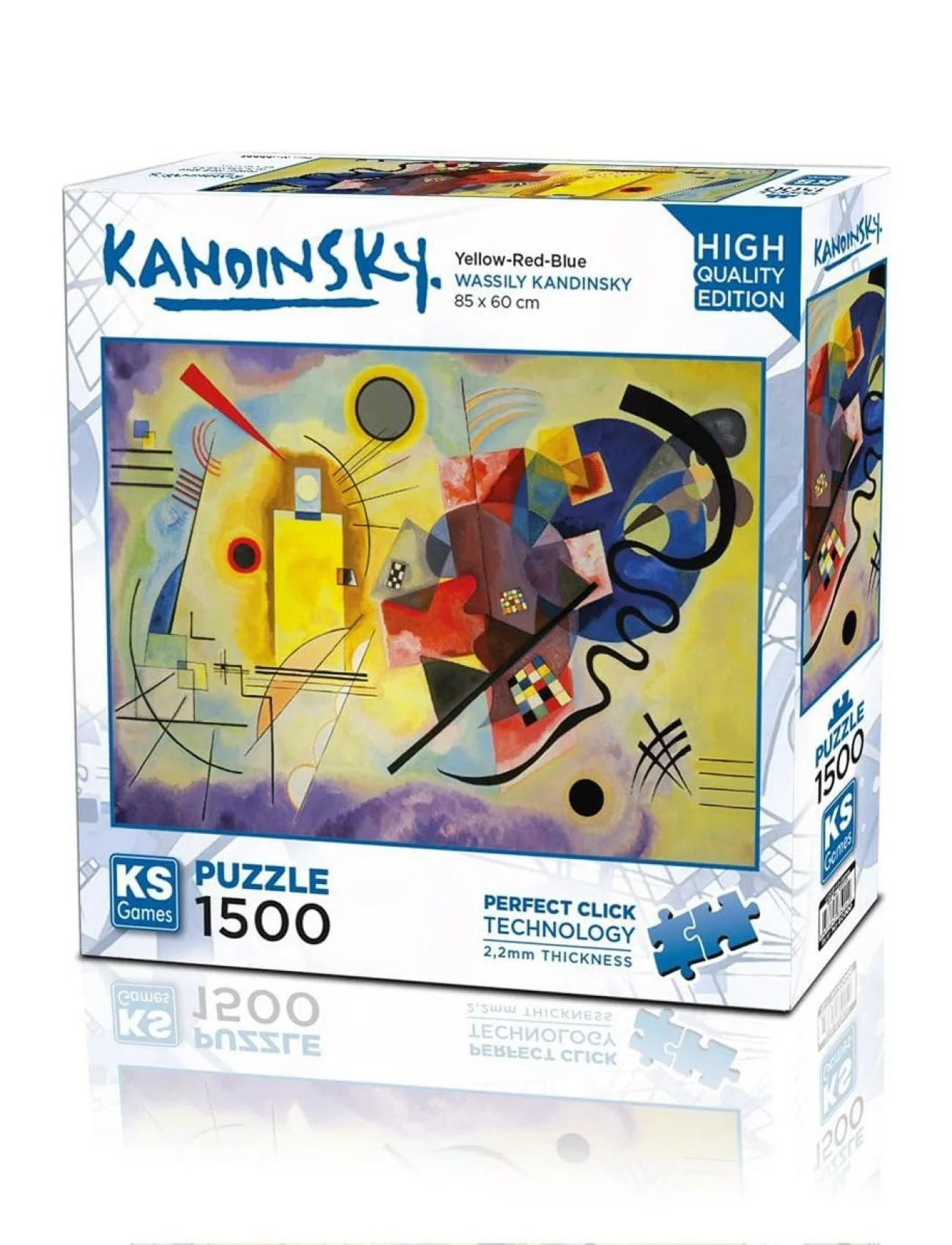 22033 Yellow Red Blue 1500 Parça Puzzle -KS Puzzle