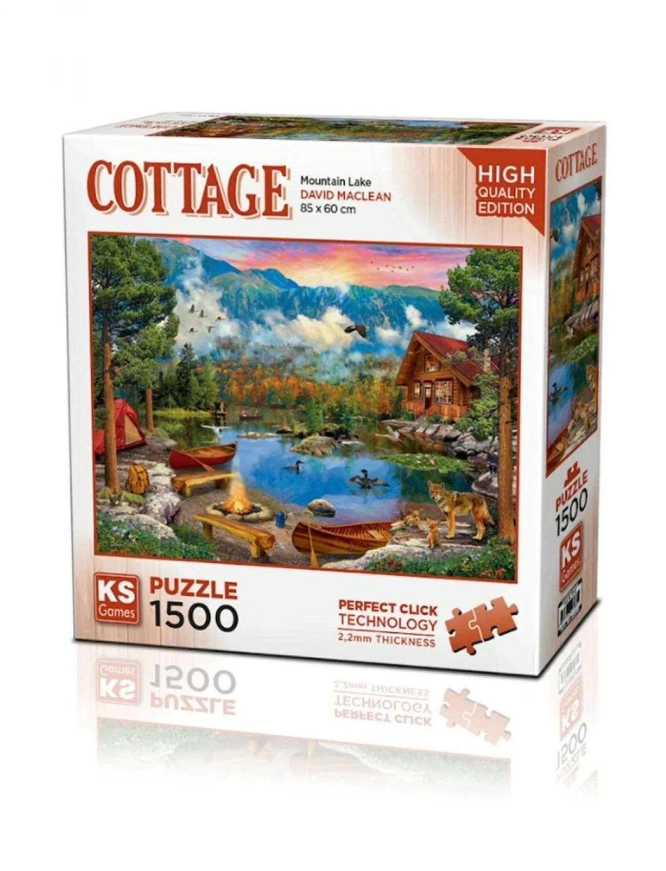 22036 Mountain Lake 1500 Parça Puzzle -KS