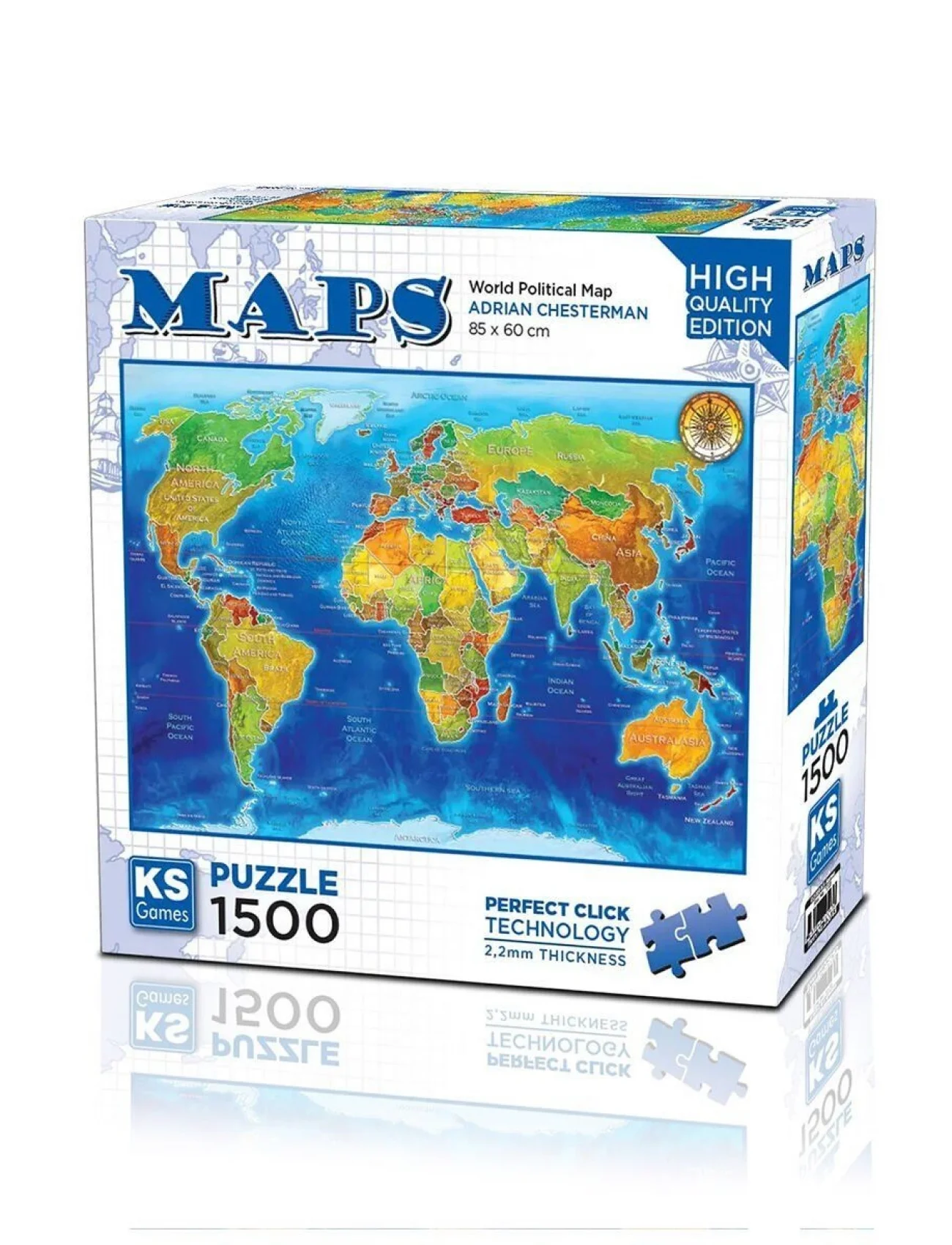 22043 PUZZLE 1500 World Political Map