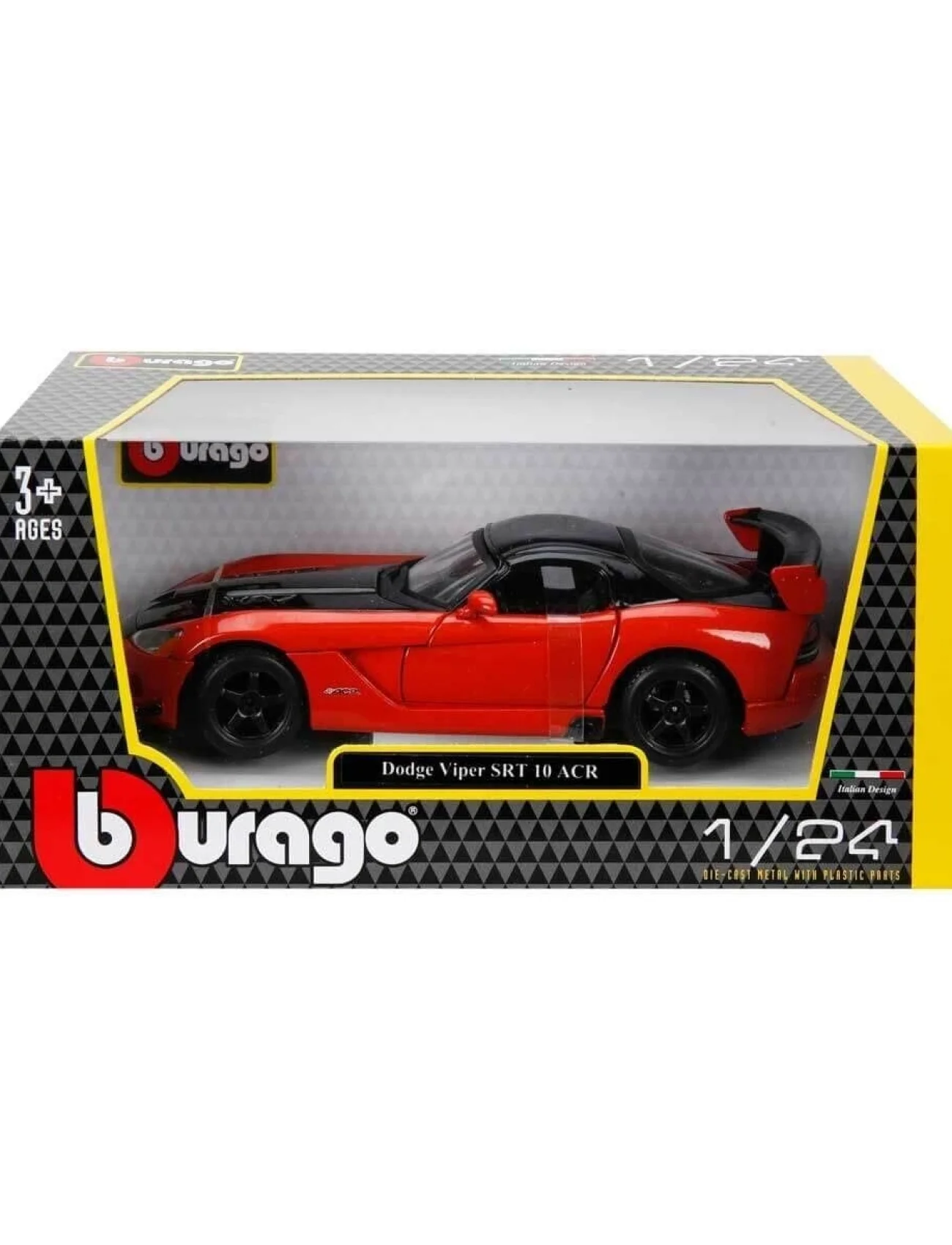 22114 Burago 1:24 Dodge Viper SRT 10 ACR Model Araba