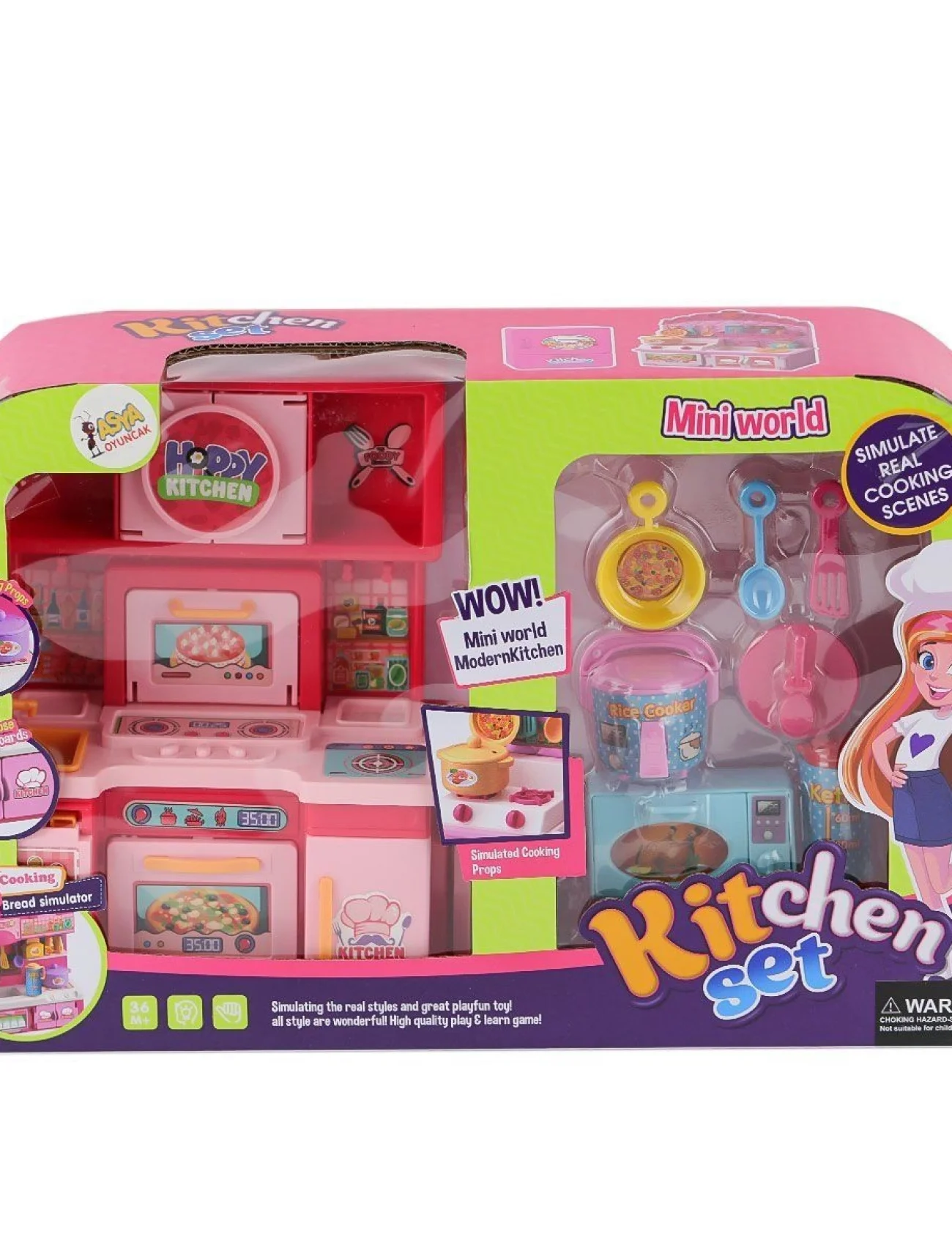 22282-YQL132-3 Mutfak Oyun Seti -Asya Oyuncak