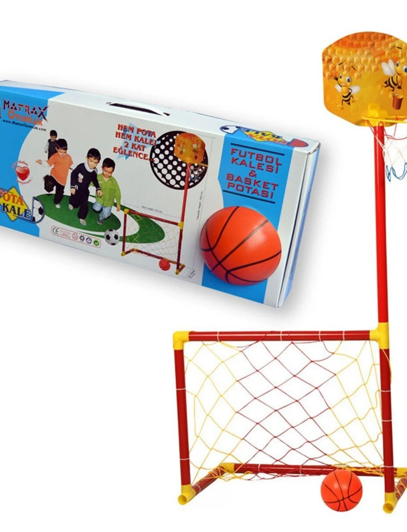 224 Portatik Kale ve Basket Potası -Akçiçek Oyuncak