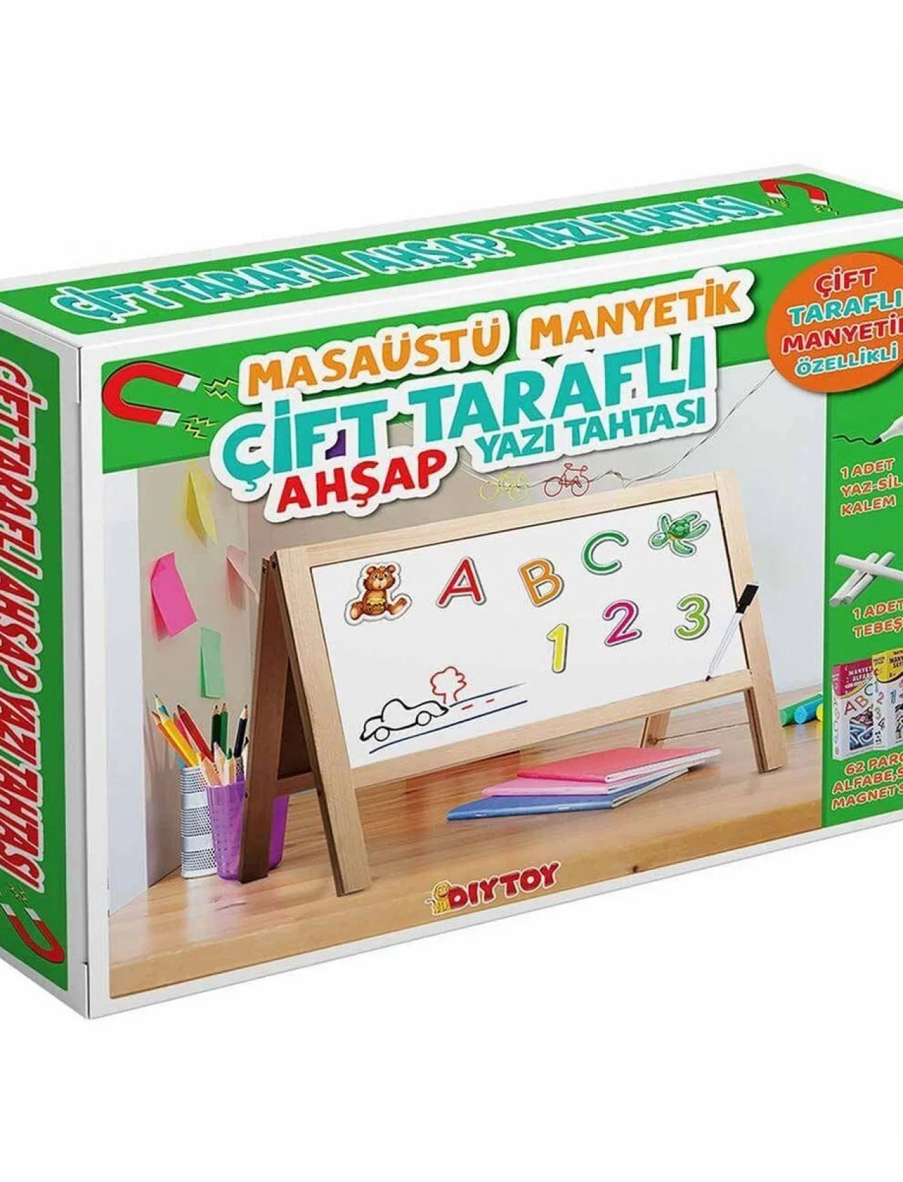 2243 MASAÜSTÜ MANYETIK YAZI TAHTASI 62 PARÇA