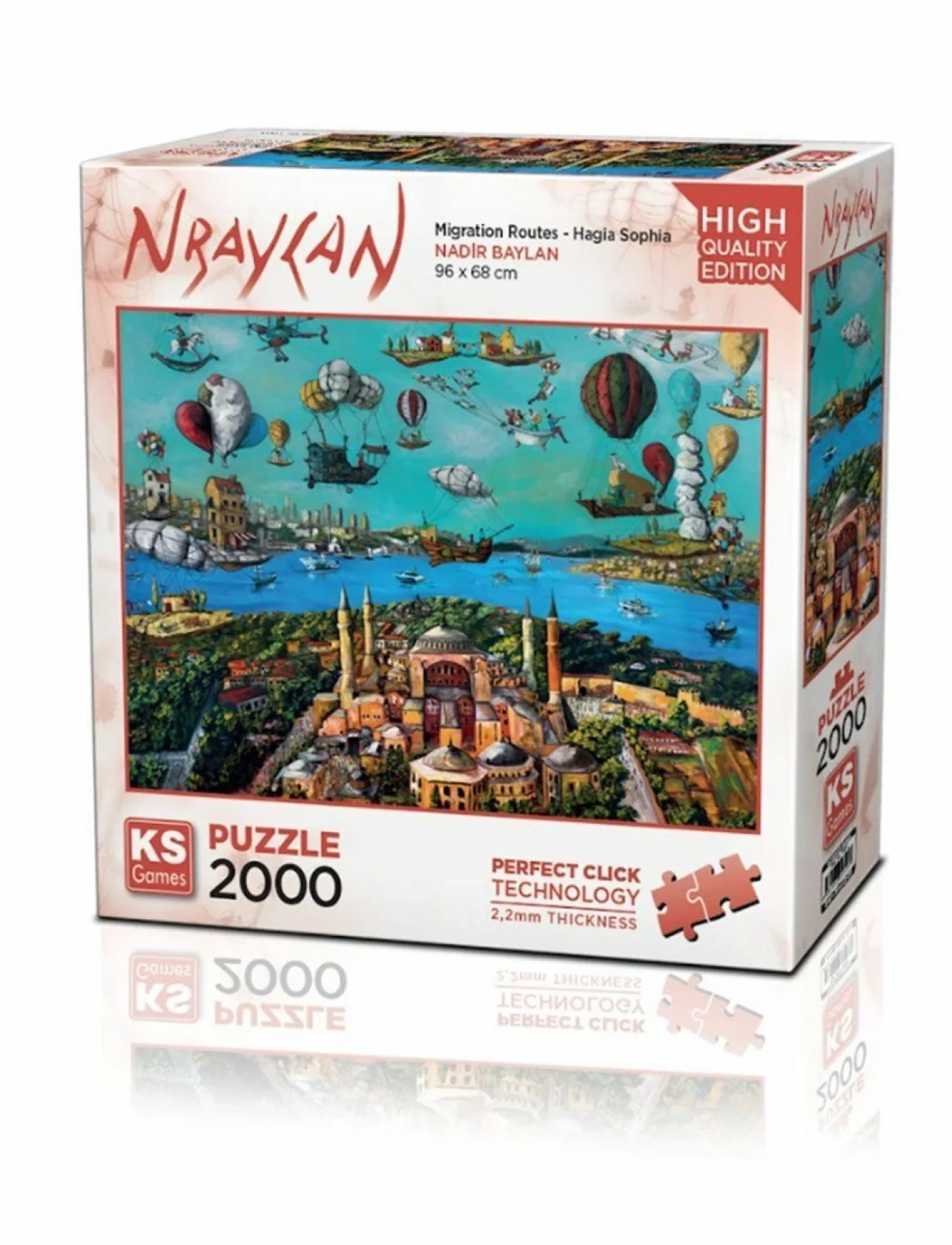 22523 Migration Routes Hagia Sophia 2000 Parça Puzzle -KS Puzzle