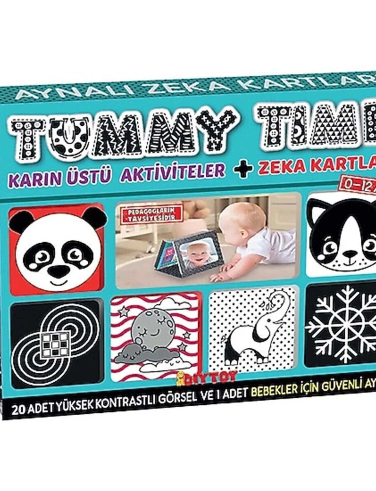 2304 Tummy Time Aynalı Zeka Kartı - Dıy Toy