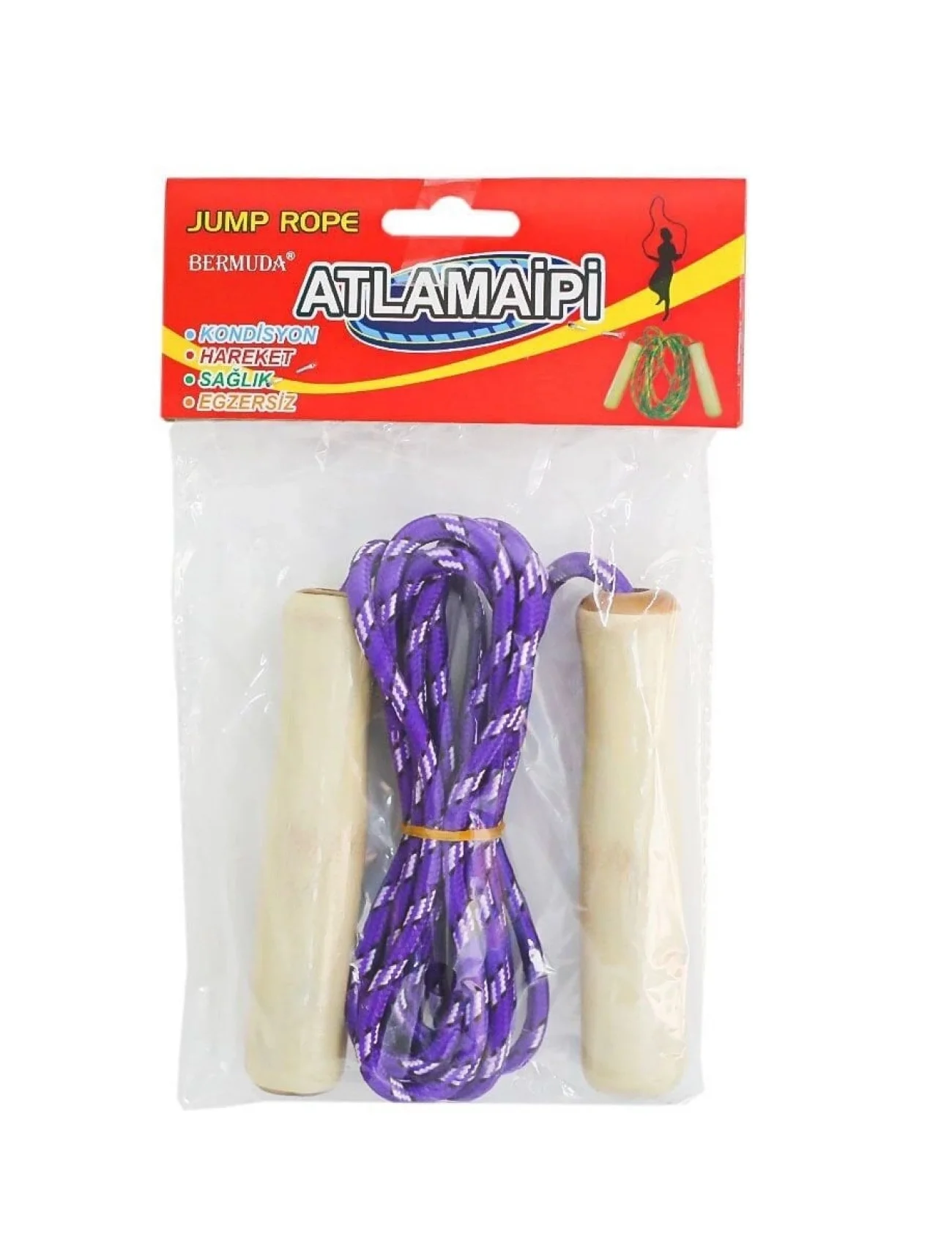 2309007 Ahşap Saplı Atlama İpi -Kızılkaya Oyuncak