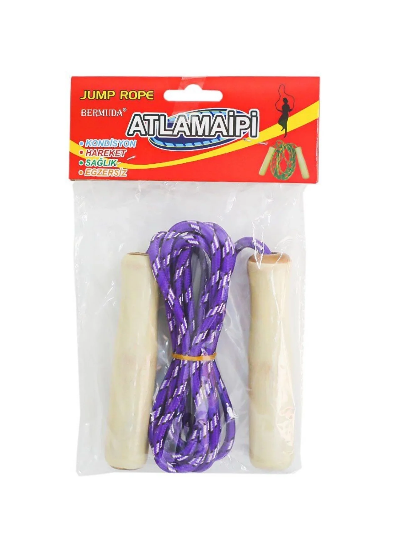 2309007 Ahşap Saplı Atlama İpi -Kızılkaya Oyuncak