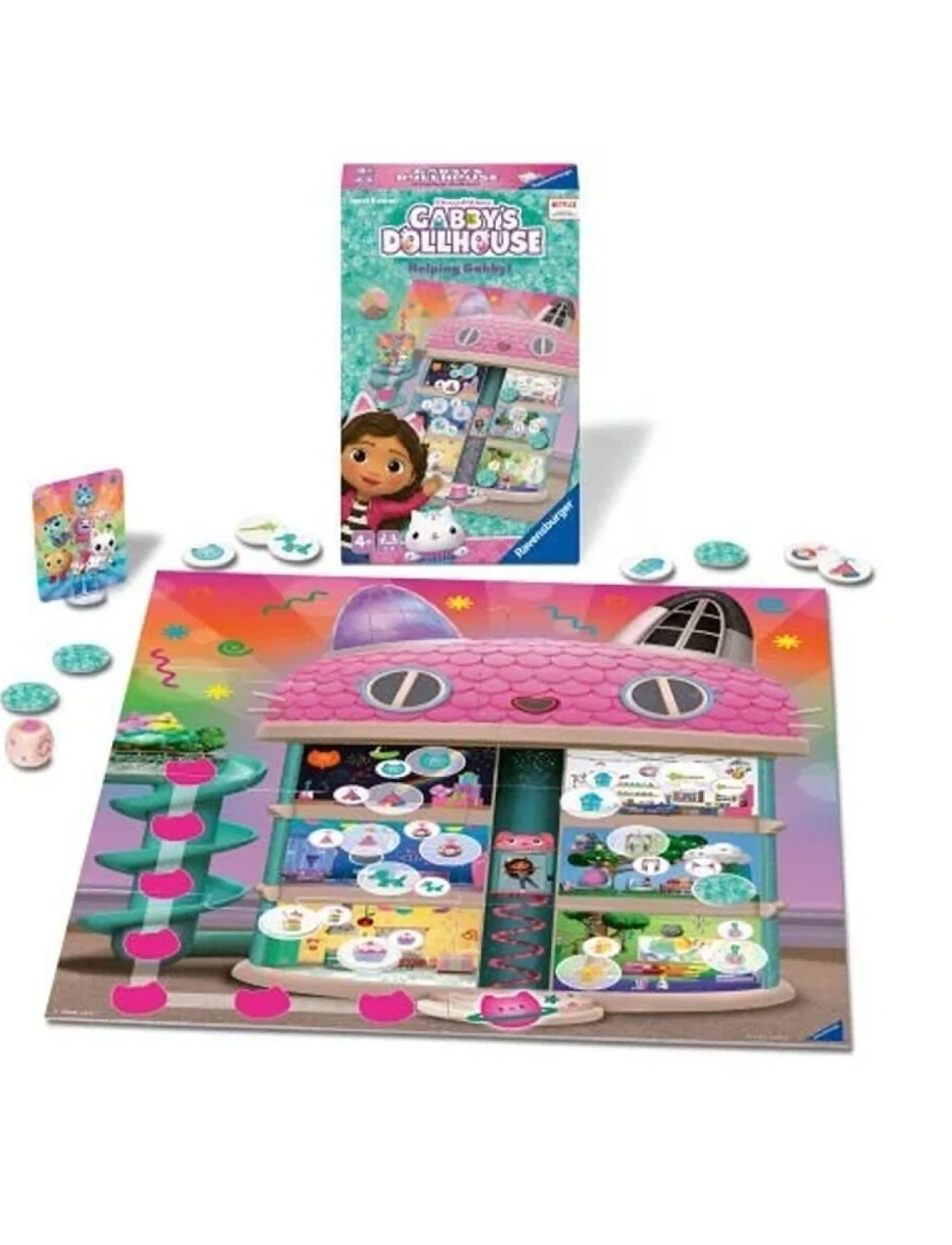 248100 Ravensburger - Gabbys Dollhouse - Seyahat Boy Kutu Oyunu
