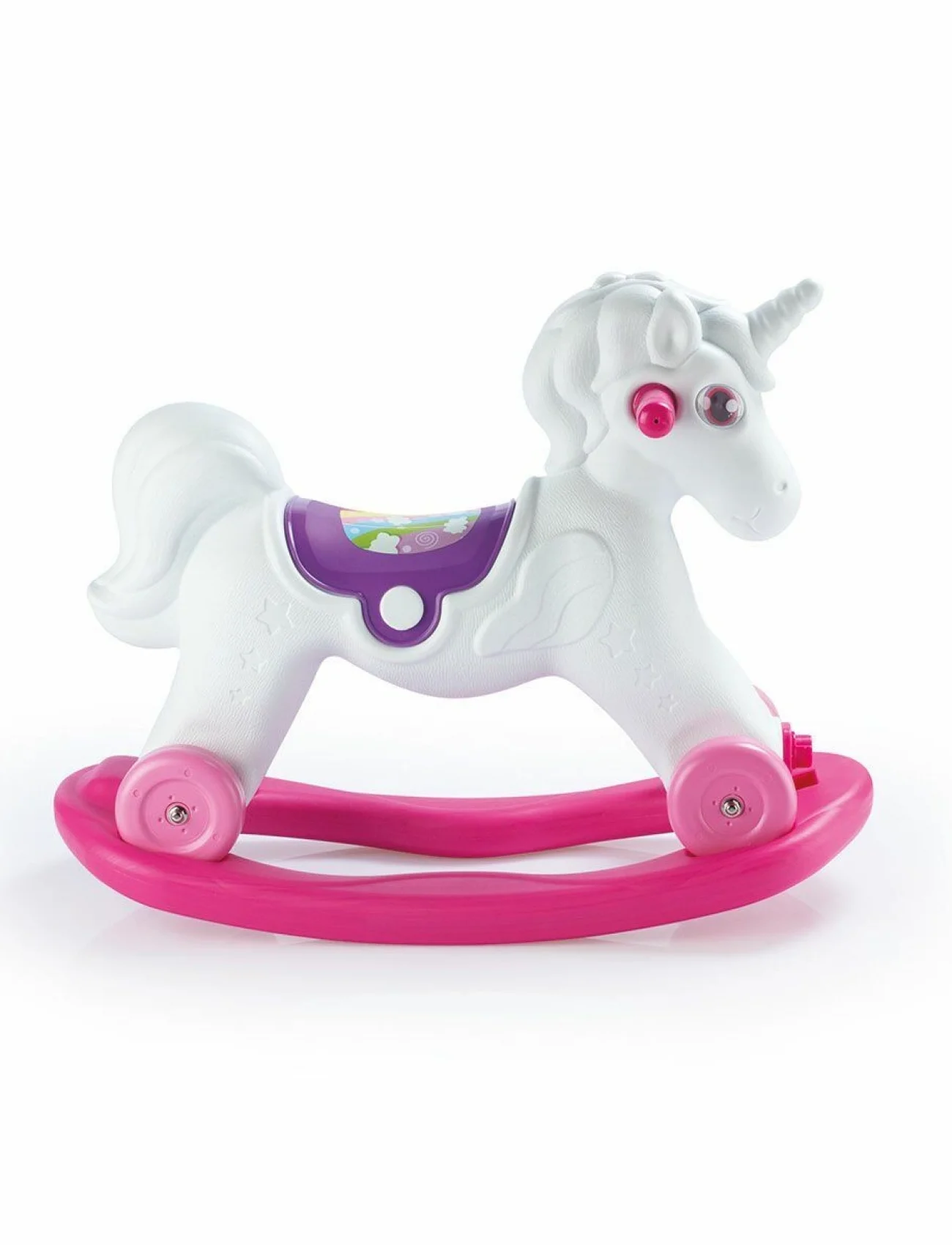 2509 Tekerlekli Unicorn Sallanan At -Dolu