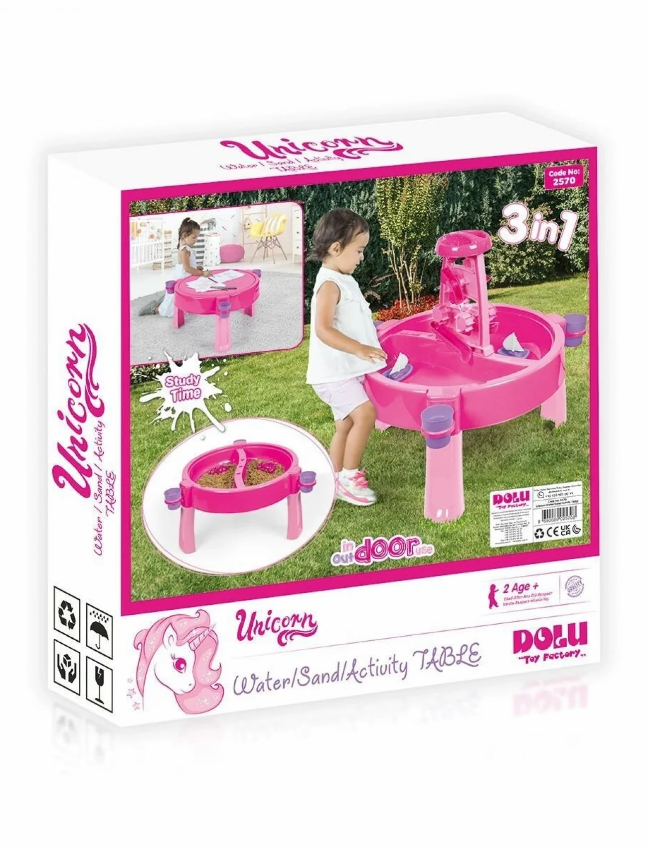 2570 Unicorn Su ve Kum Aktivite Masası -Dolu