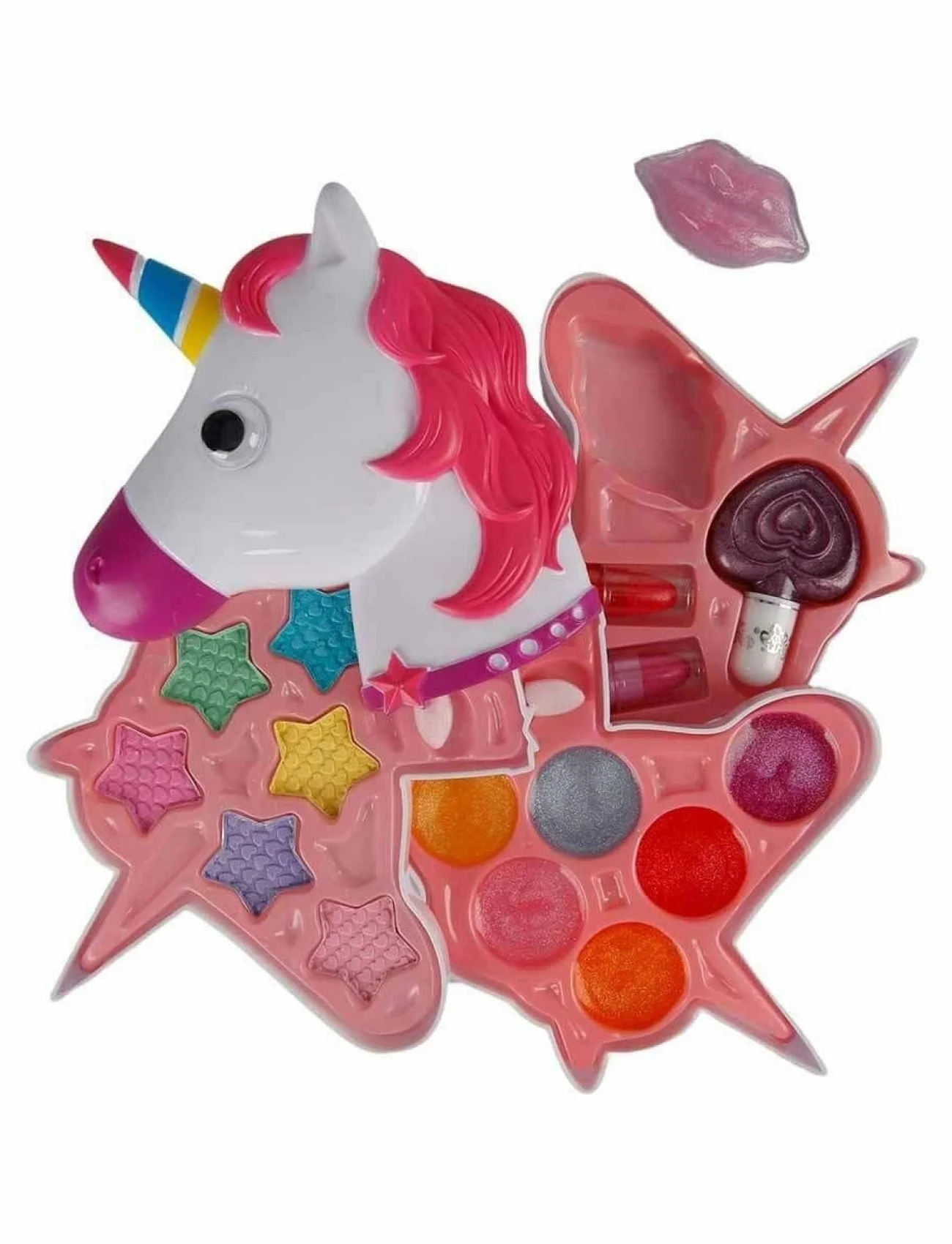 2602 Unicorn Şekilli 3 Katlı Makyaj Güzellik Seti