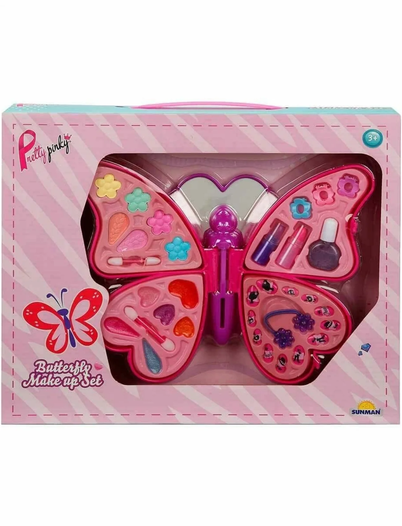 2603 Kelebek Şekilli 4 Katmanlı Makyaj Güzellik Seti -Sunman