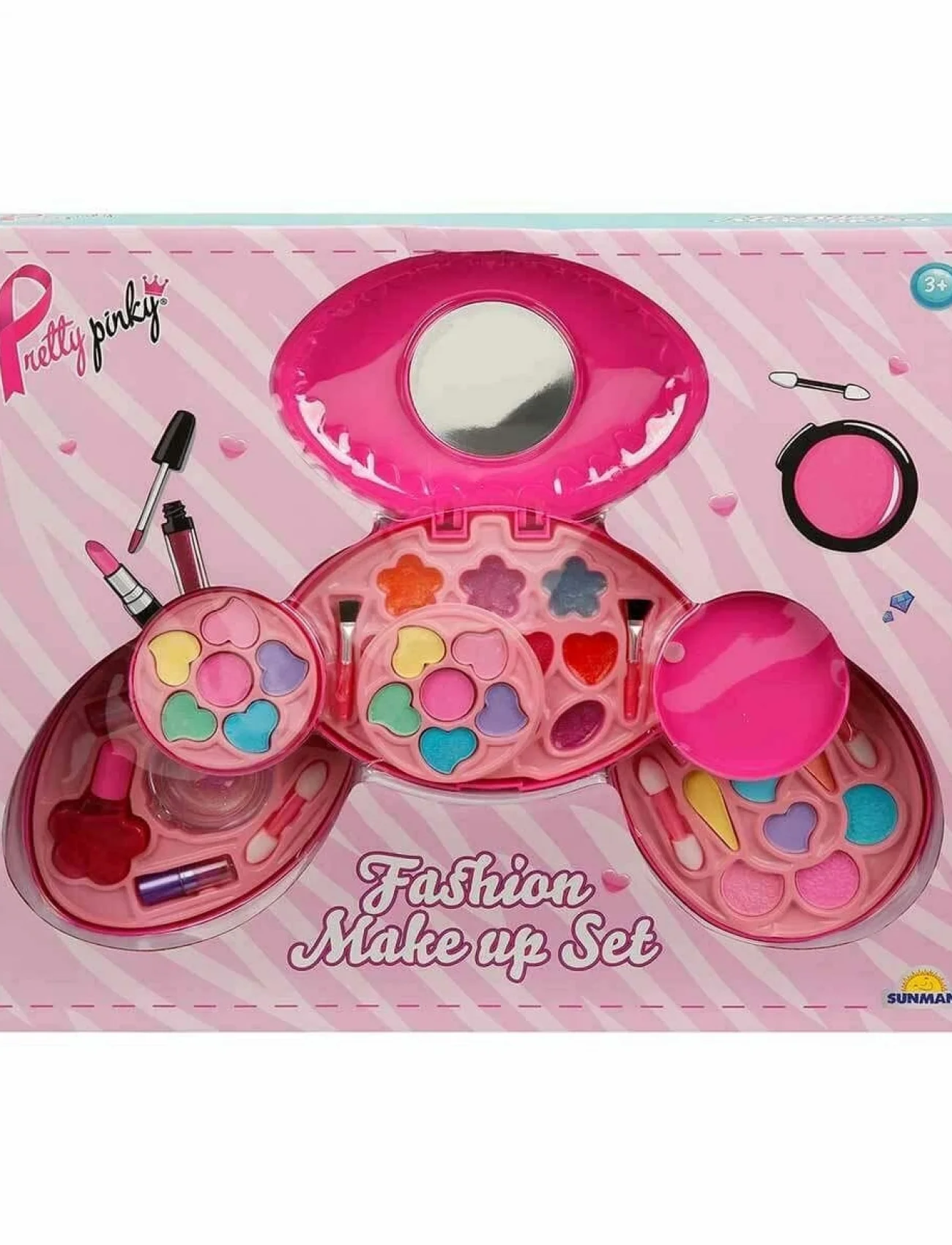 2604 Aynalı 5 Katlı Makyaj Güzellik Seti