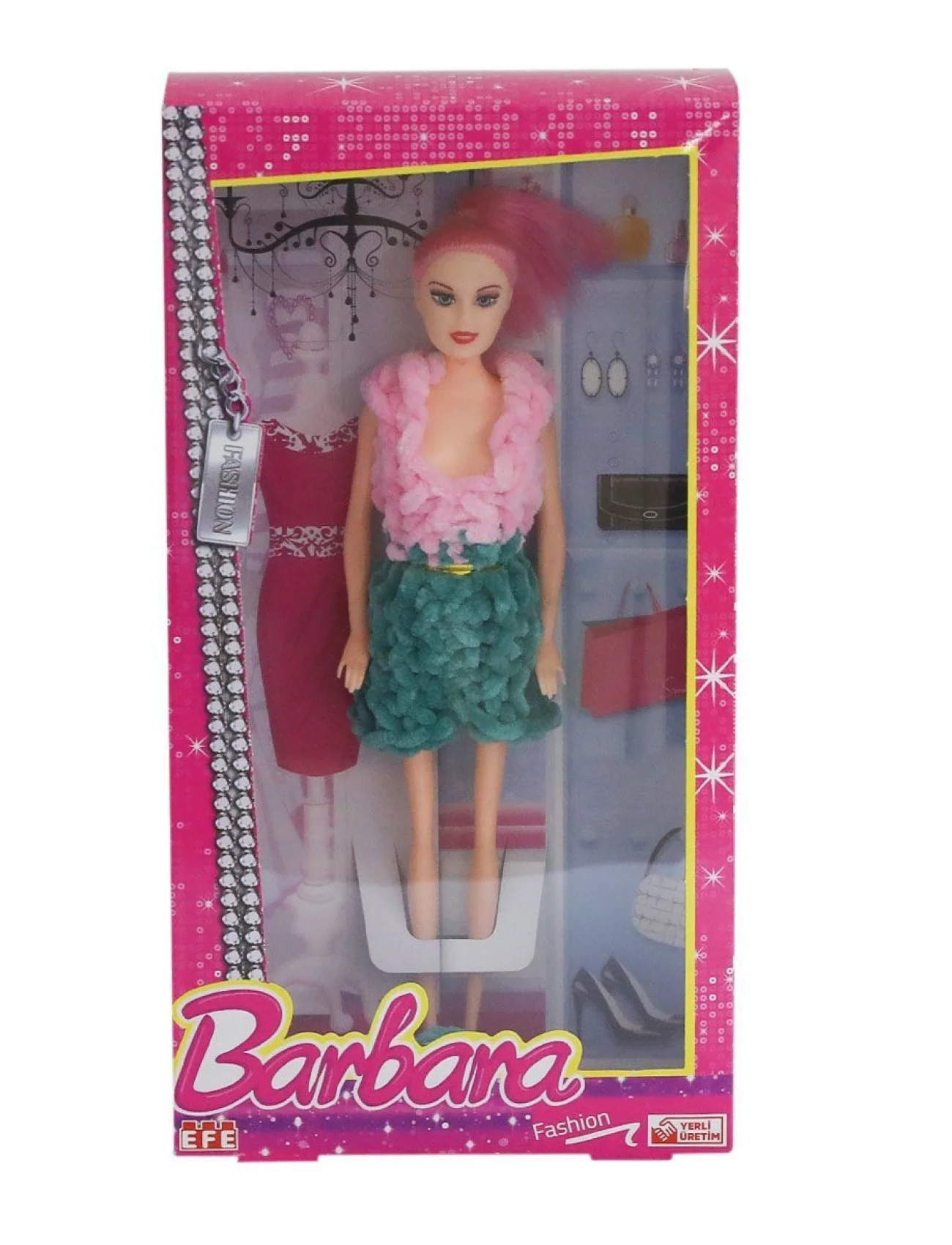 296 ÖRME KIYAFETLİ ŞAPKALI BEBEK