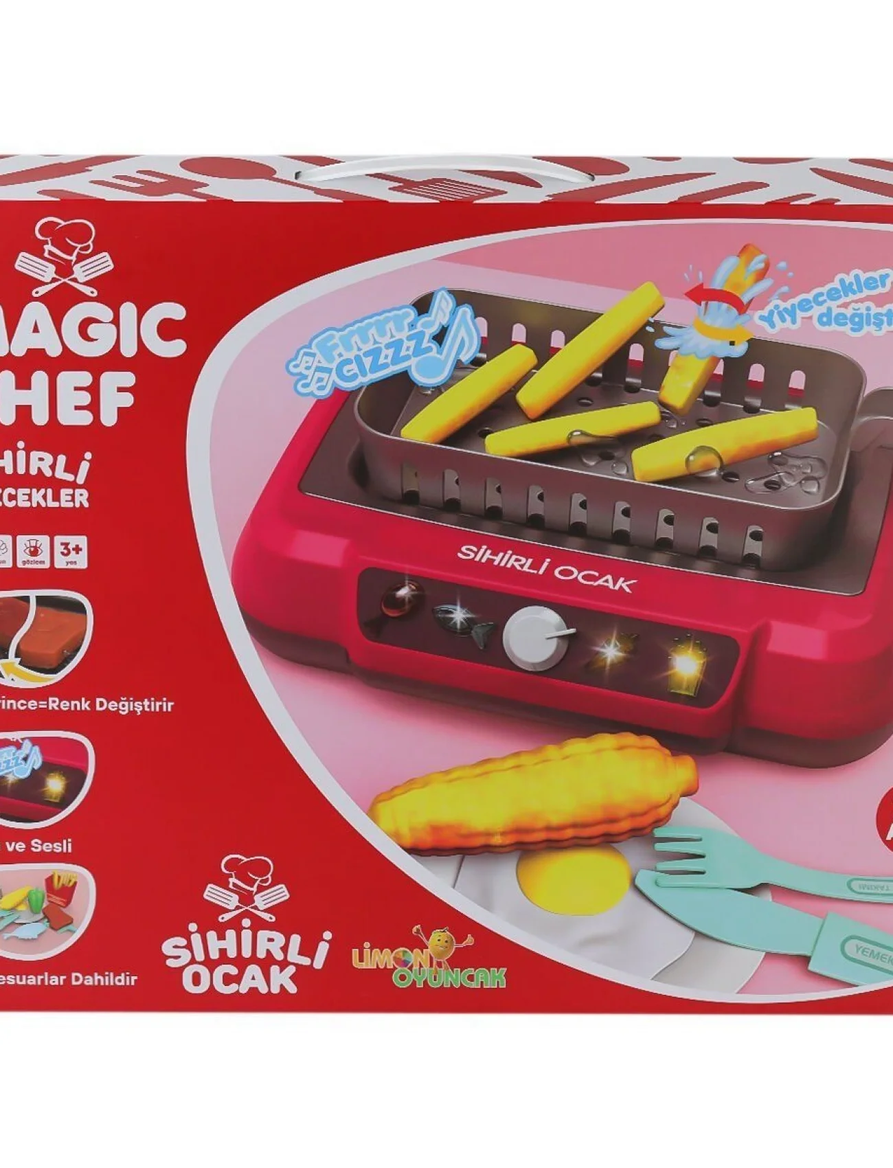2A550 Magic Chef Barbekü Ocak Seti -Limon Oyuncak