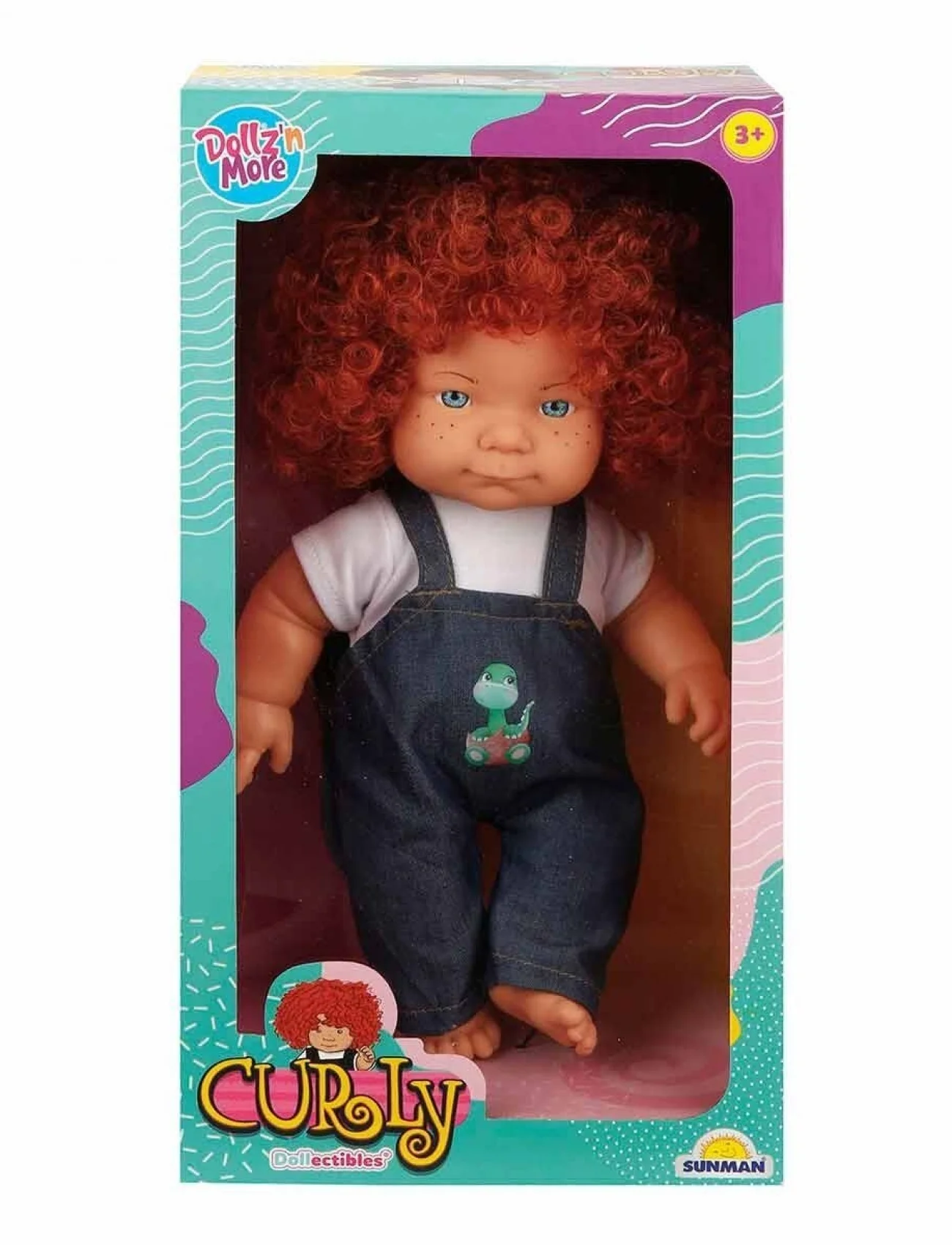 30151 Sunman, Curly Kıvırcık Saçlı Bebek 35 cm