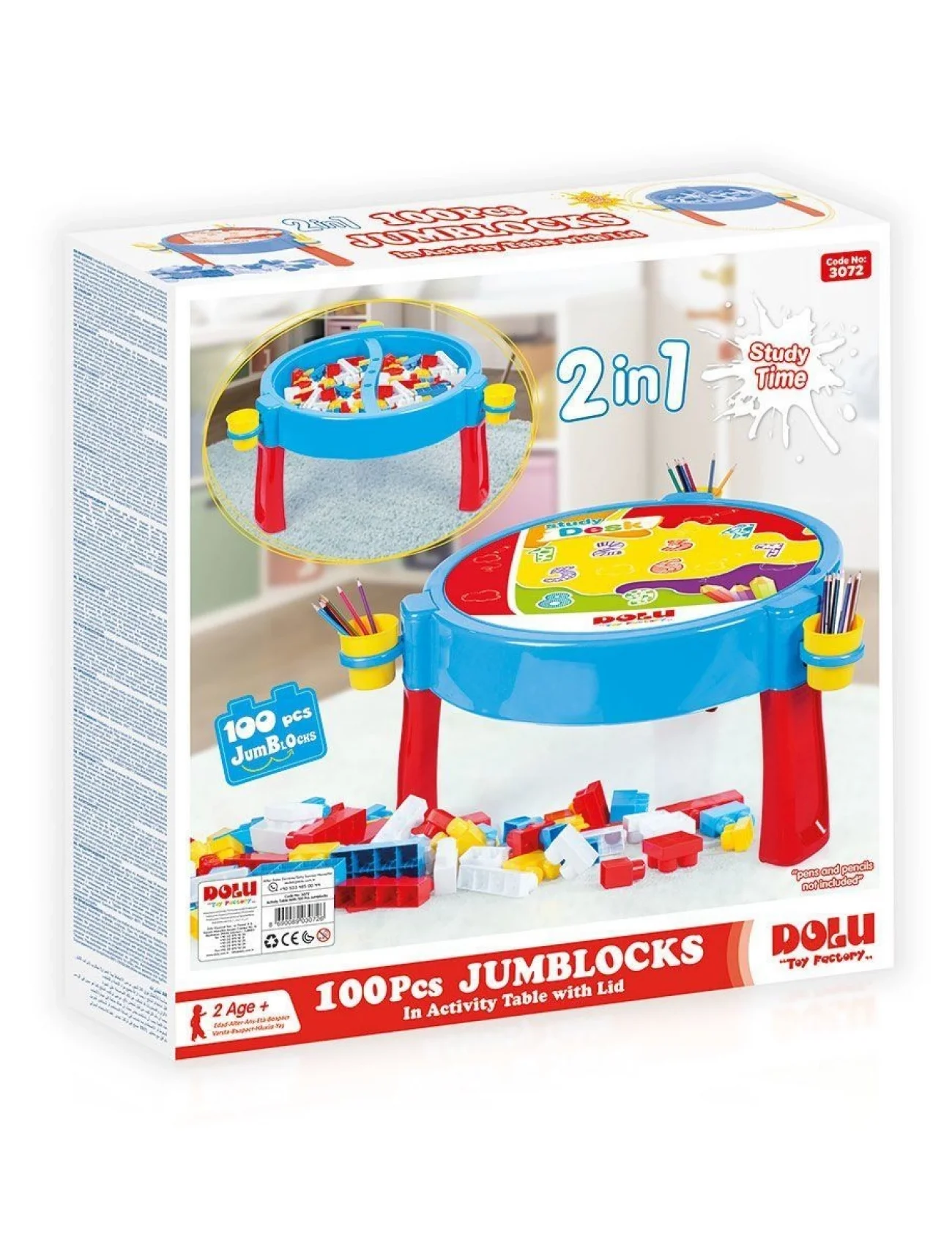 3072 100 PARÇA MEGA BLOKLU AKTIVITE MASASI