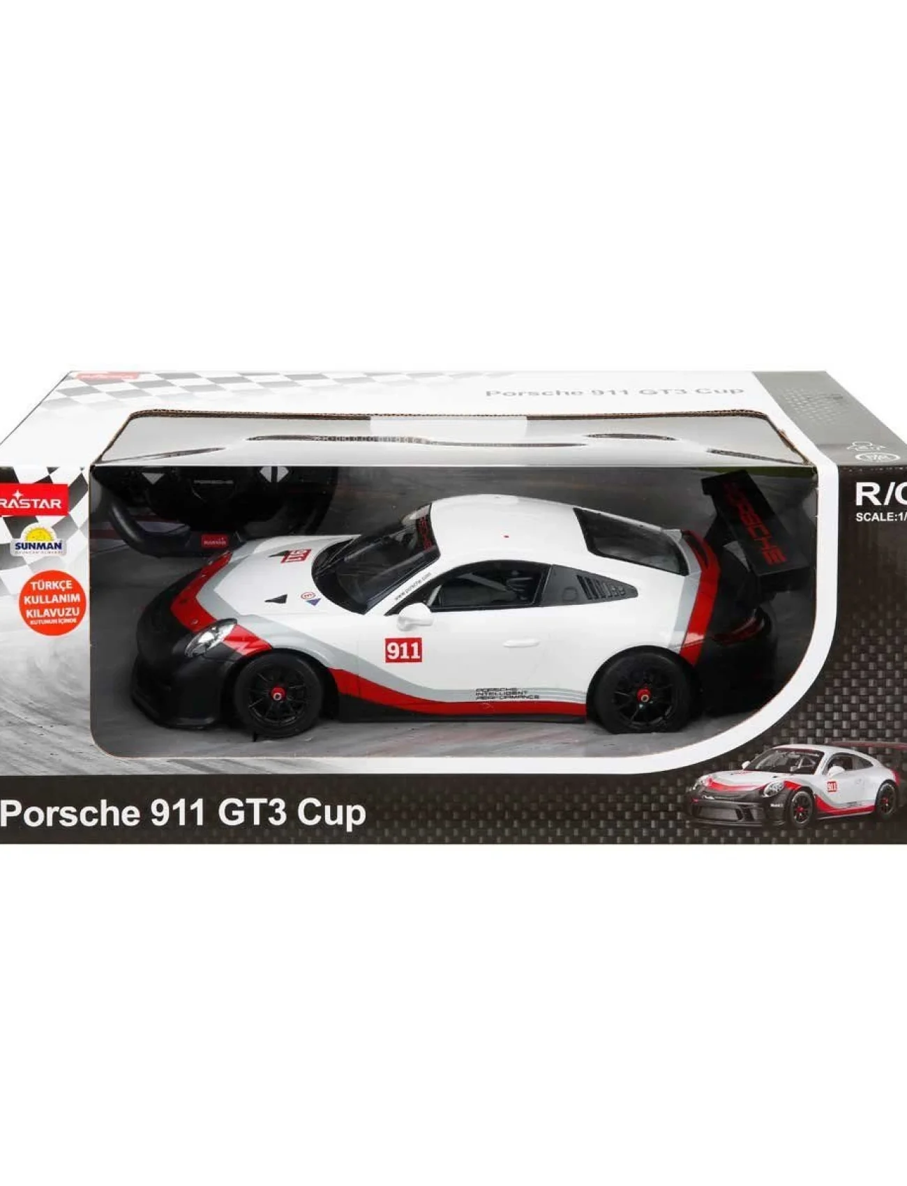 31343 1:14 Porsche 911 GT3 Cup Uzaktan Kumandalı Işıklı Araba