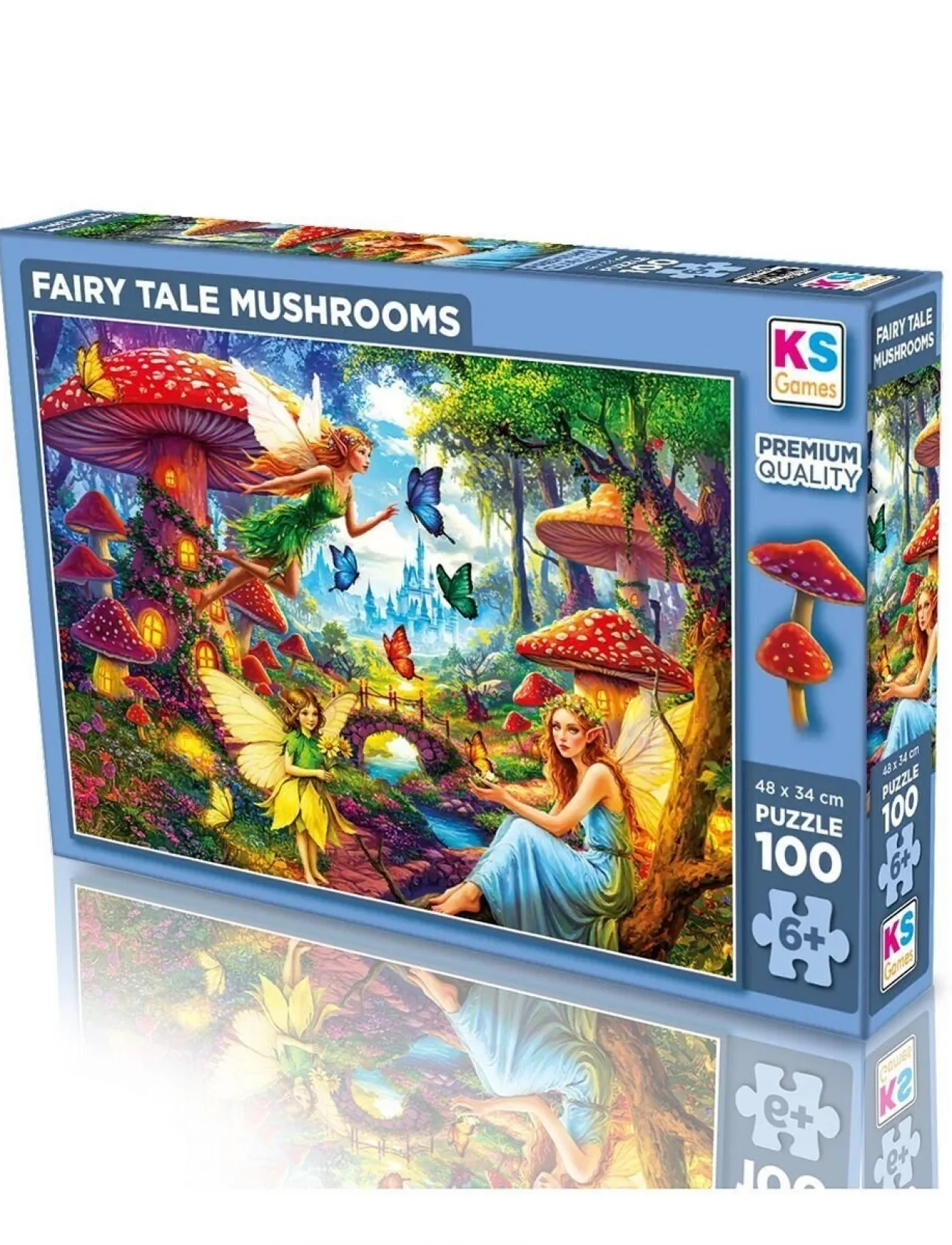 31502 FAIRY TALE MUSHROOMS 100 PARÇA PUZZLE