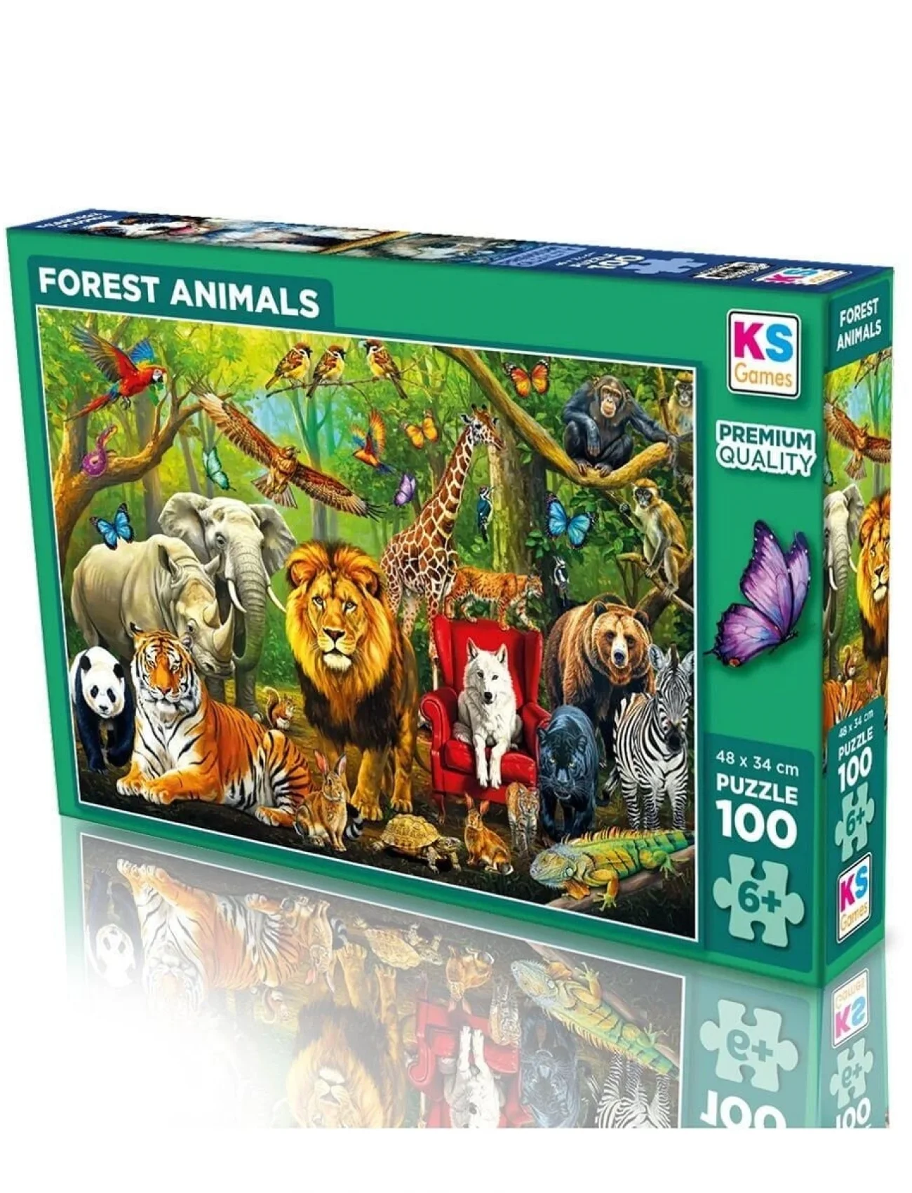 31504 FOREST ANIMALS 100 PARÇA PUZZLE
