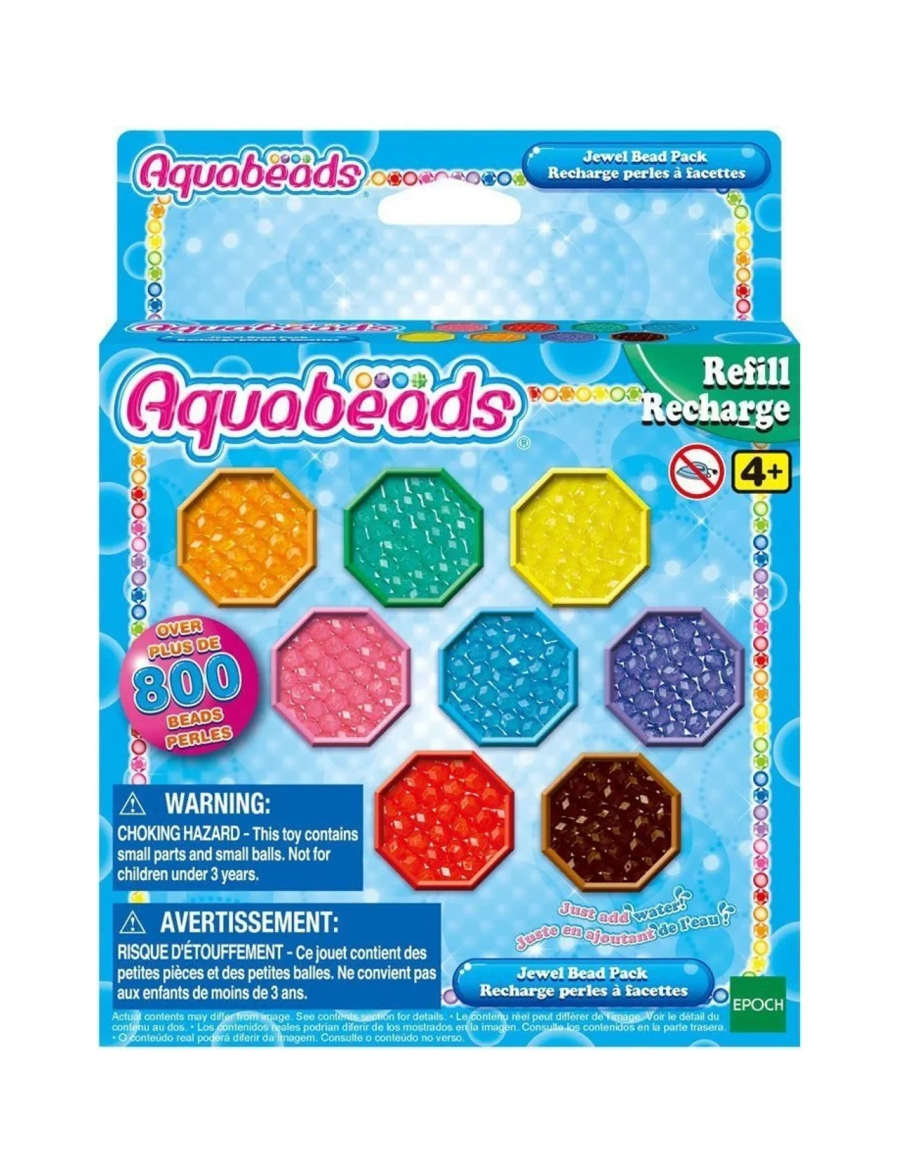 31520 Epoch AquaBeads Kristal Boncuk Paketi - Yedek Paket, 800 parça +4 yaş