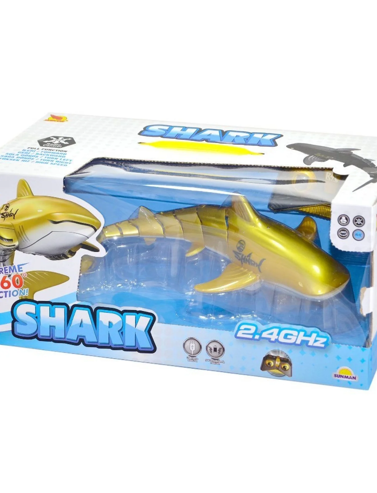 3327 Kumandalı Şarjlı Köpek Balığı 30 cm -Sunman