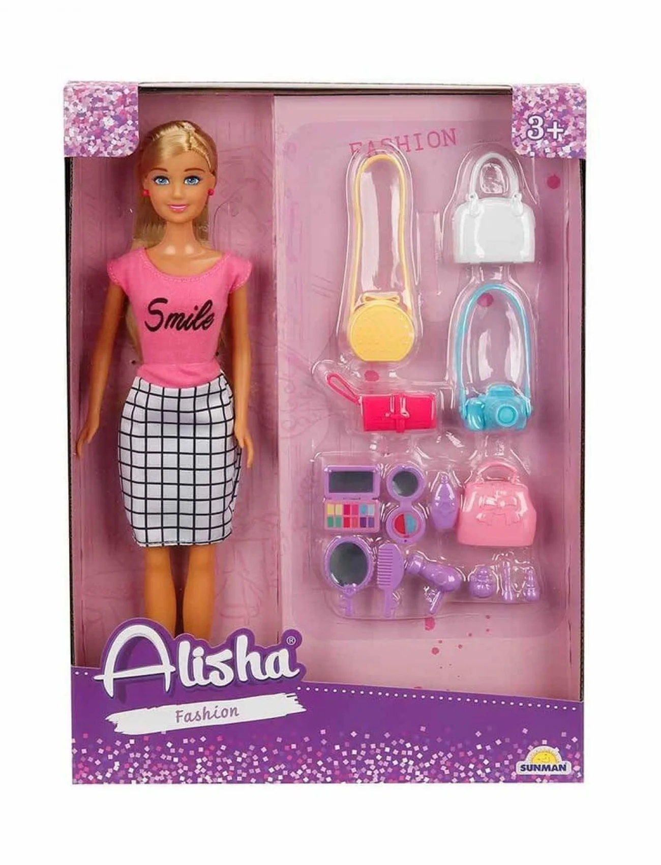 3392 Alisha Fashion Aksesuar Set 29 cm -Sunman