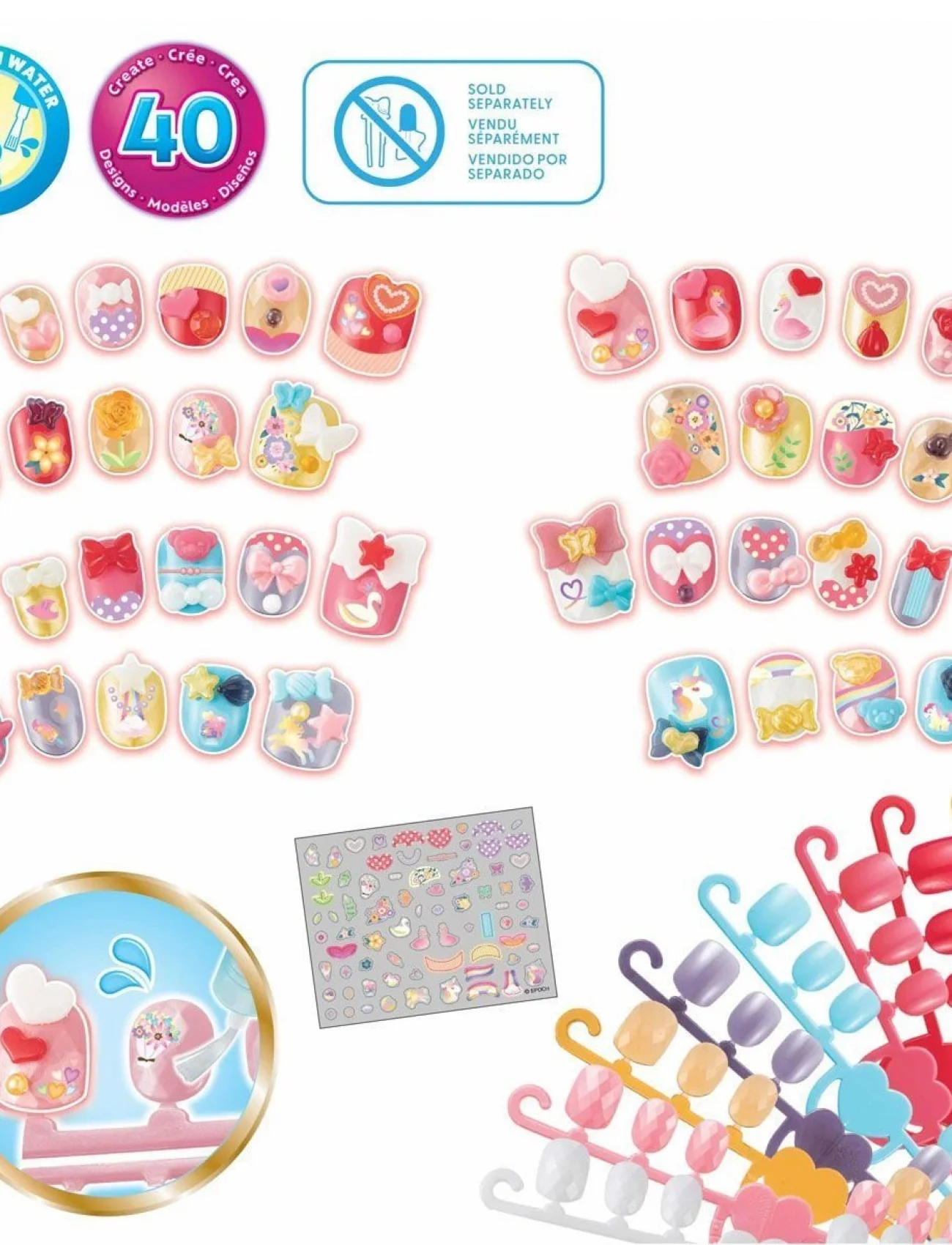 35059 AquaBeads Kalpler ve Kurdeleler - Yedek Tırnak Paketi +4 yaş