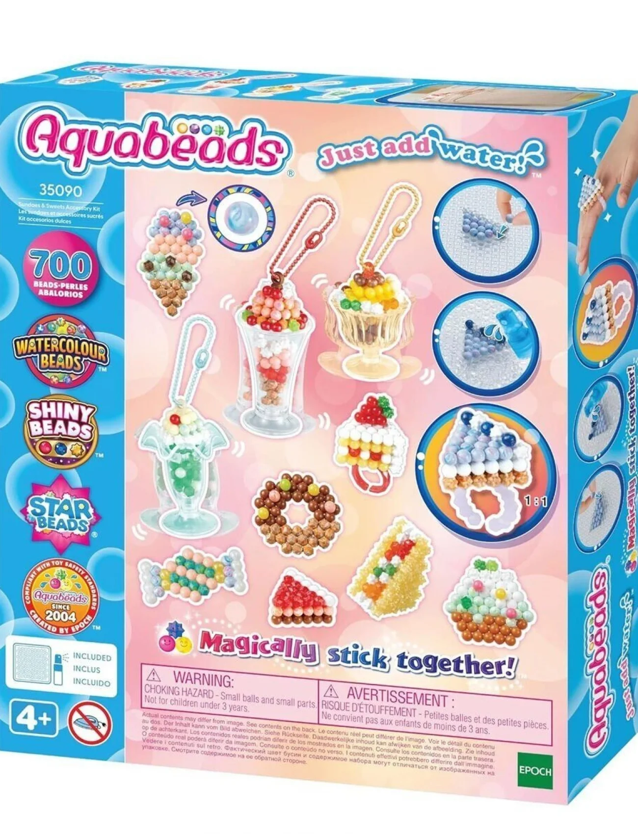 35090 AquaBeads Dondurma ve Tatlı Aksesuar Kiti - 700 parça +4 yaş