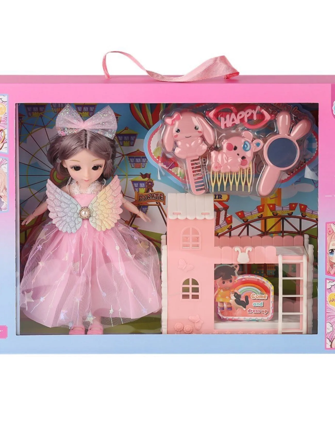 3688-164A Aksesuarlı Kanatlı Bebek Oyun Seti -Karsan