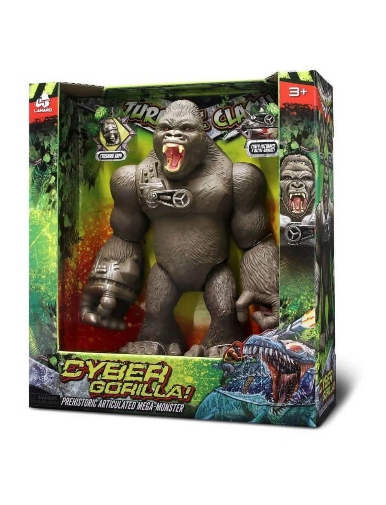 37108 Sunman Jurassic Clash Mega Canavar Siber Goril Figürü