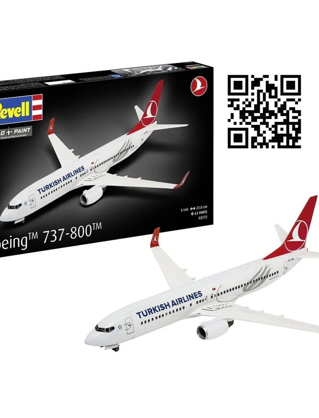 3772 Revell - Turkish Airlines Boeing 737-800 Maket Kiti