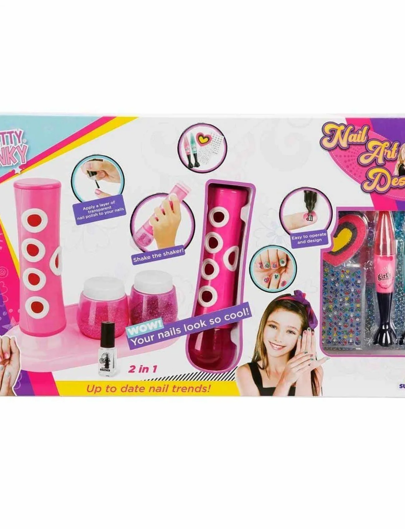 3847 Pretty Pinky 2in1 Tırnak Tasarım Seti -Sunman