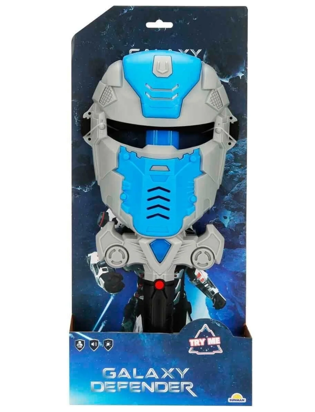 3967 Galaxy Defender Sesli ve Işıklı Maskeli Işın Kılıcı Seti -Sunman