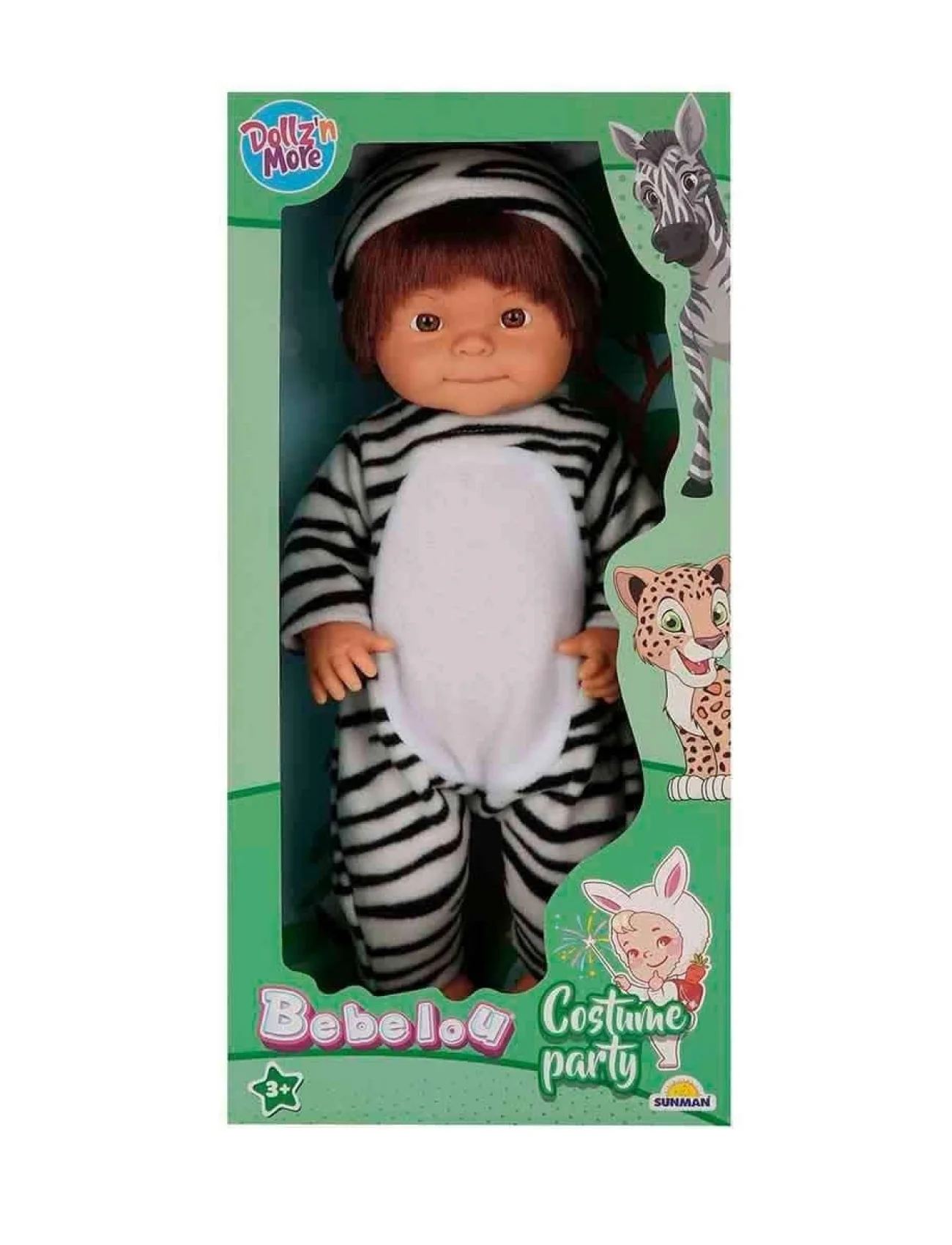 40041 Bebelou Hayvan Kostümlü Bebek 40 cm