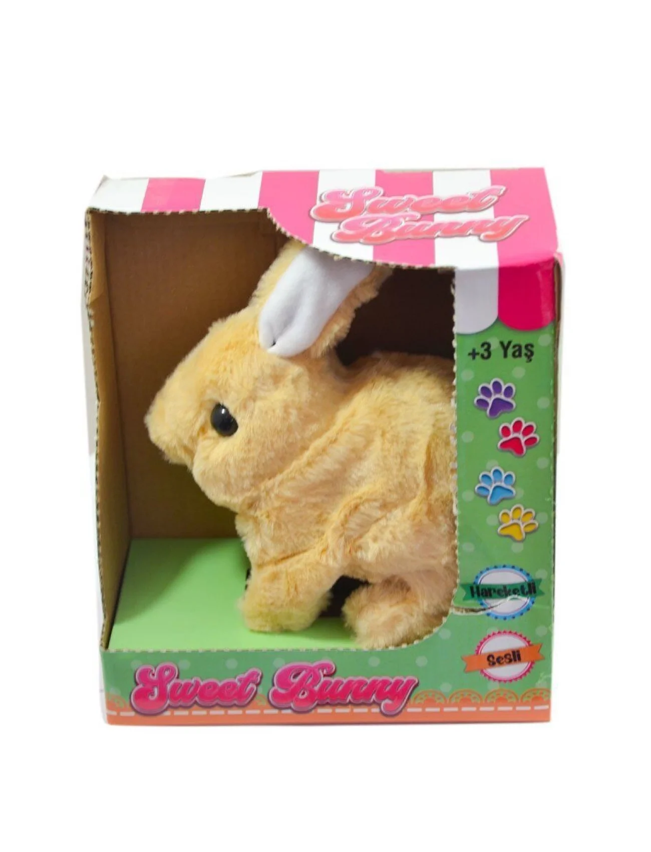 40098 Tavşan Peluş Pilli-Aya Toys