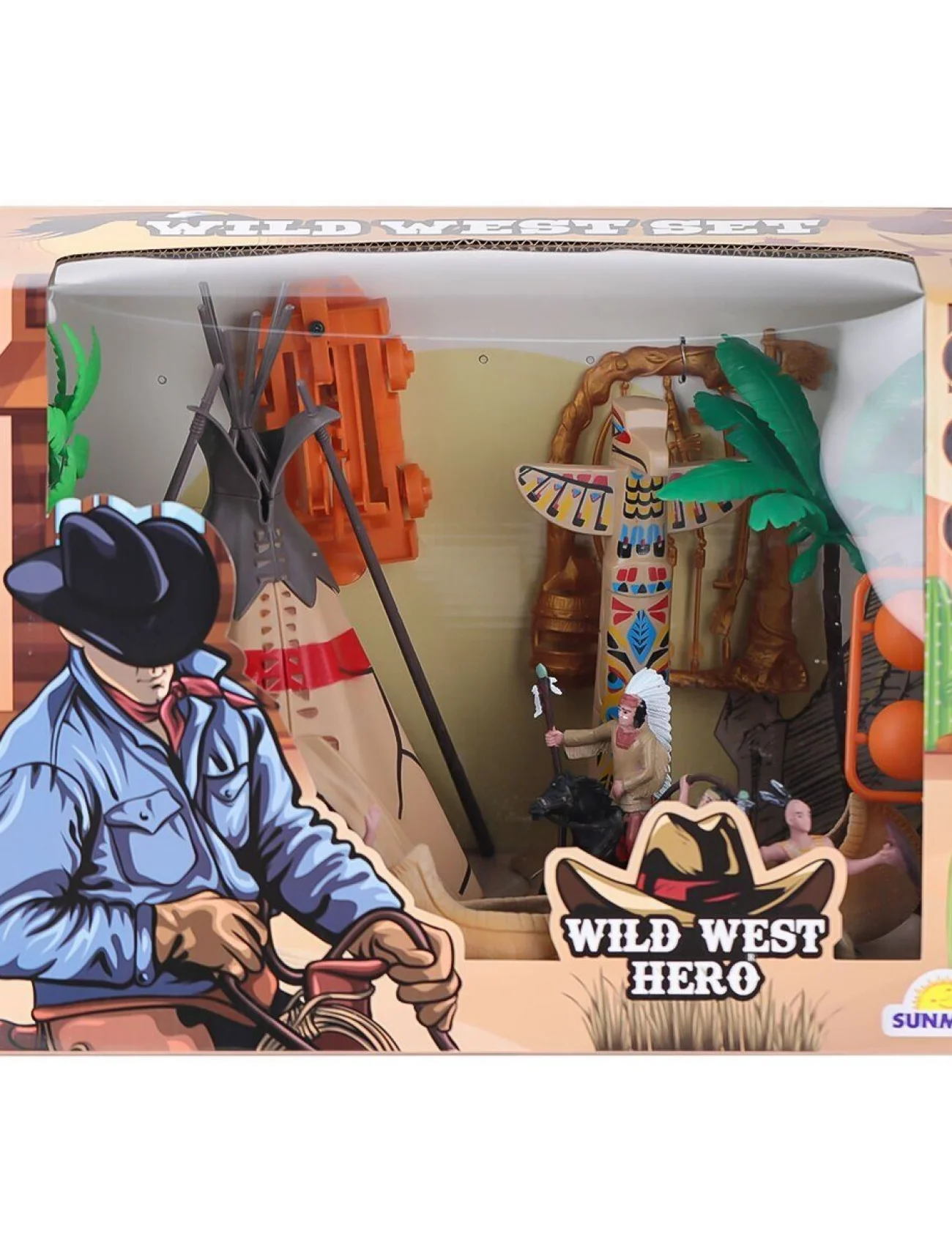 4339 Kızılderili Sesli Işıklı Kovboy Oyun Seti