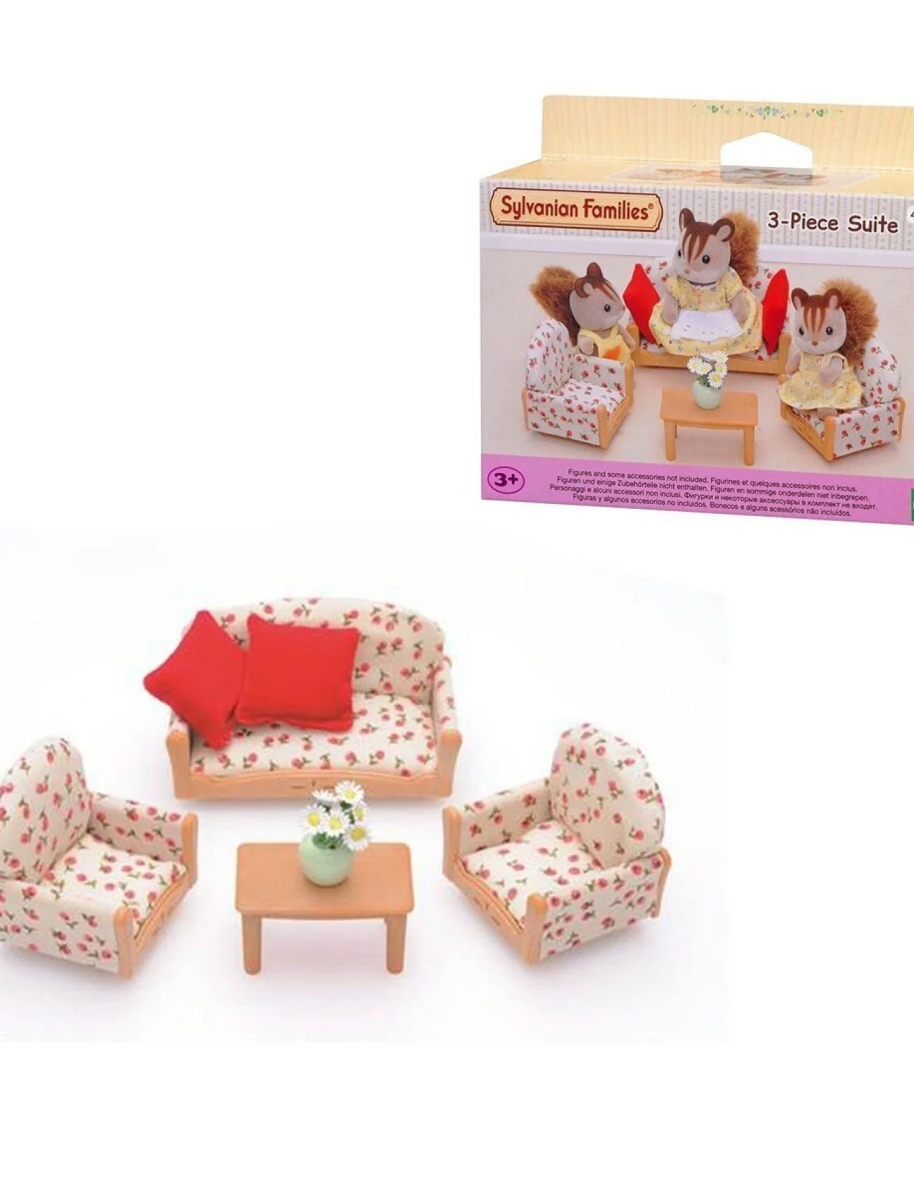 4464 Sylvanian Families, 3 Parça Koltuk Seti , +3 yaş, figürler ayrı satılır.